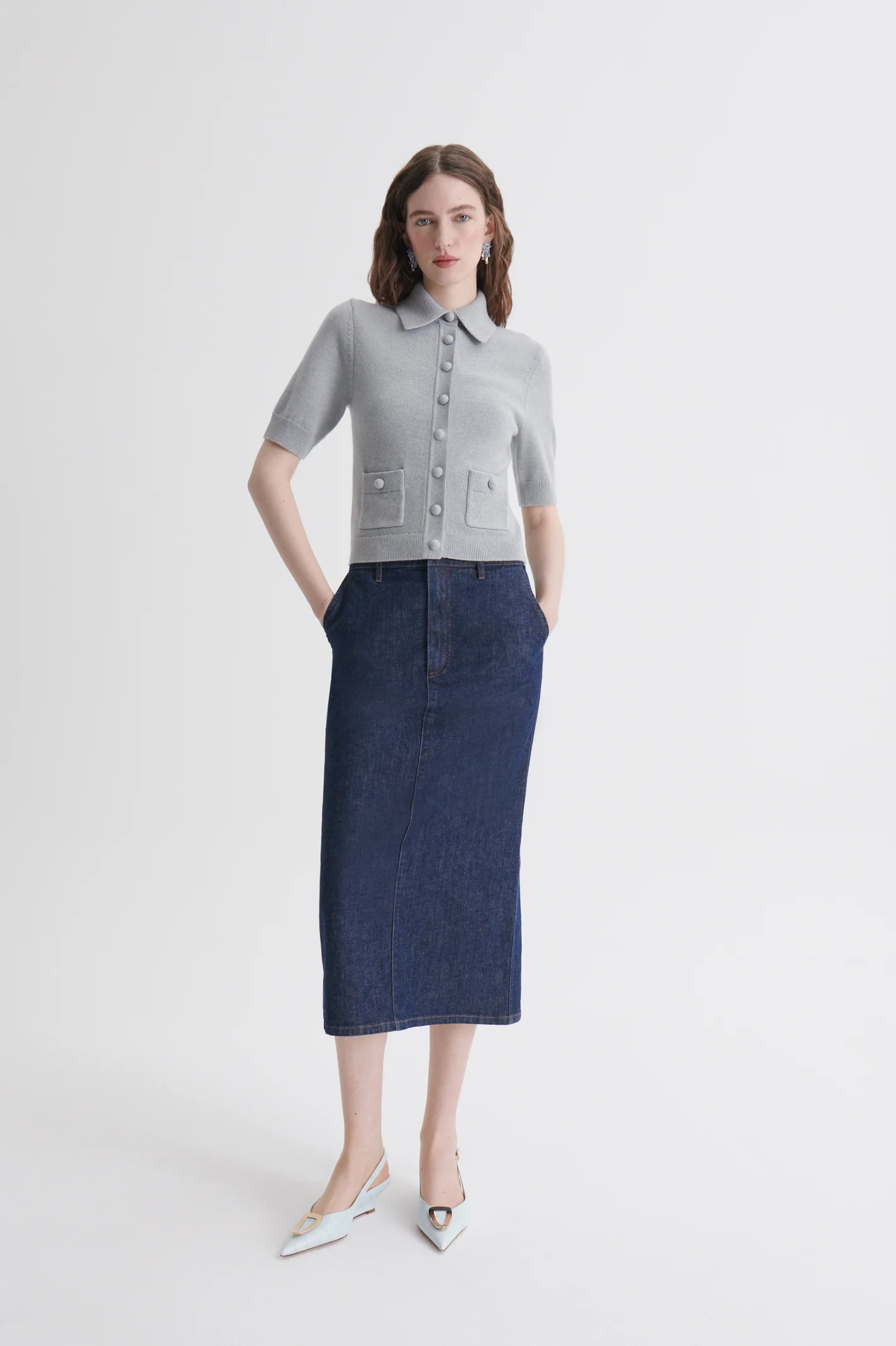 CASHMERE SHORT SLEEVE CARDIGAN - Image 4