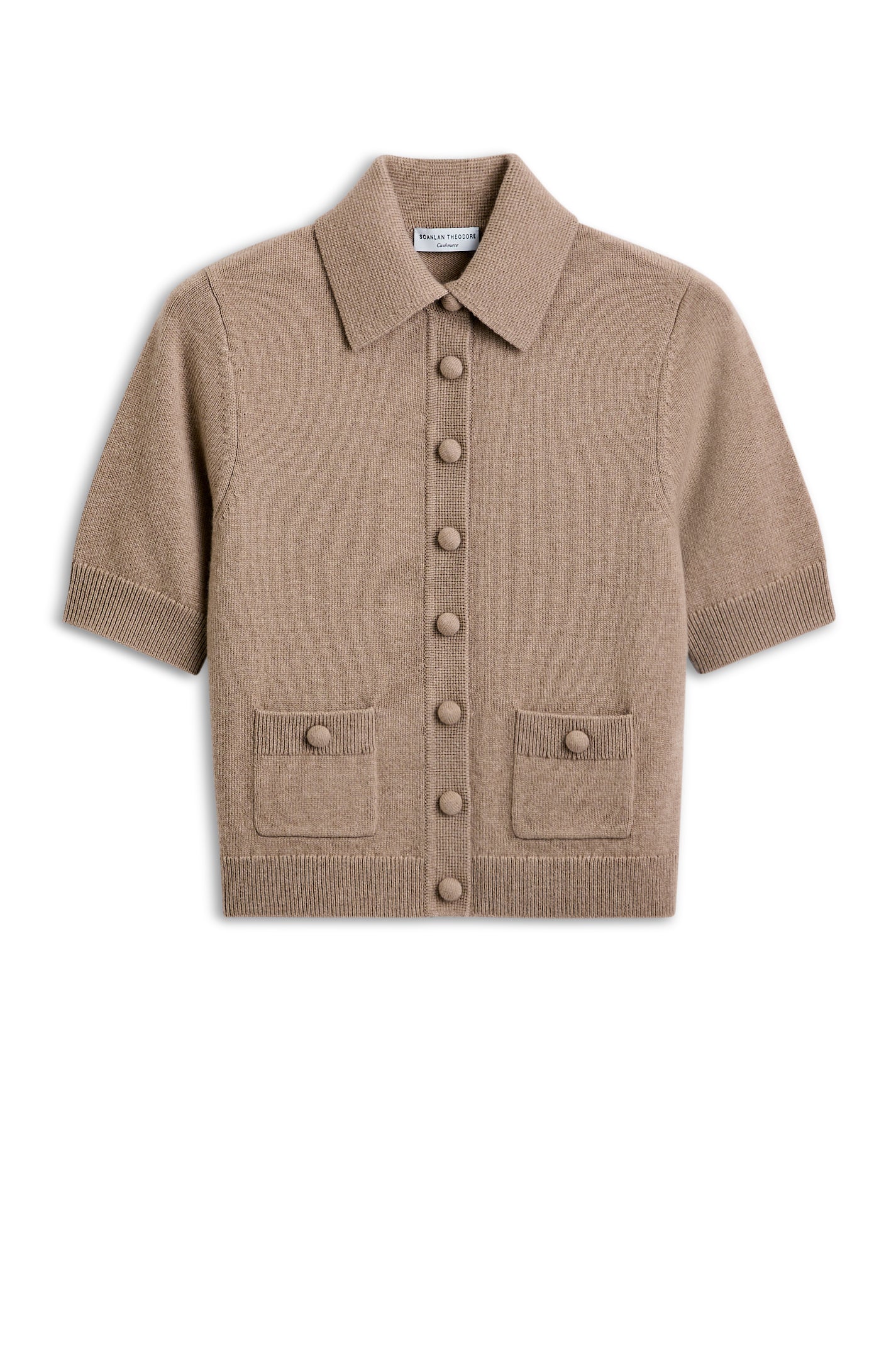 CASHMERE SHORT SLEEVE CARDIGAN
