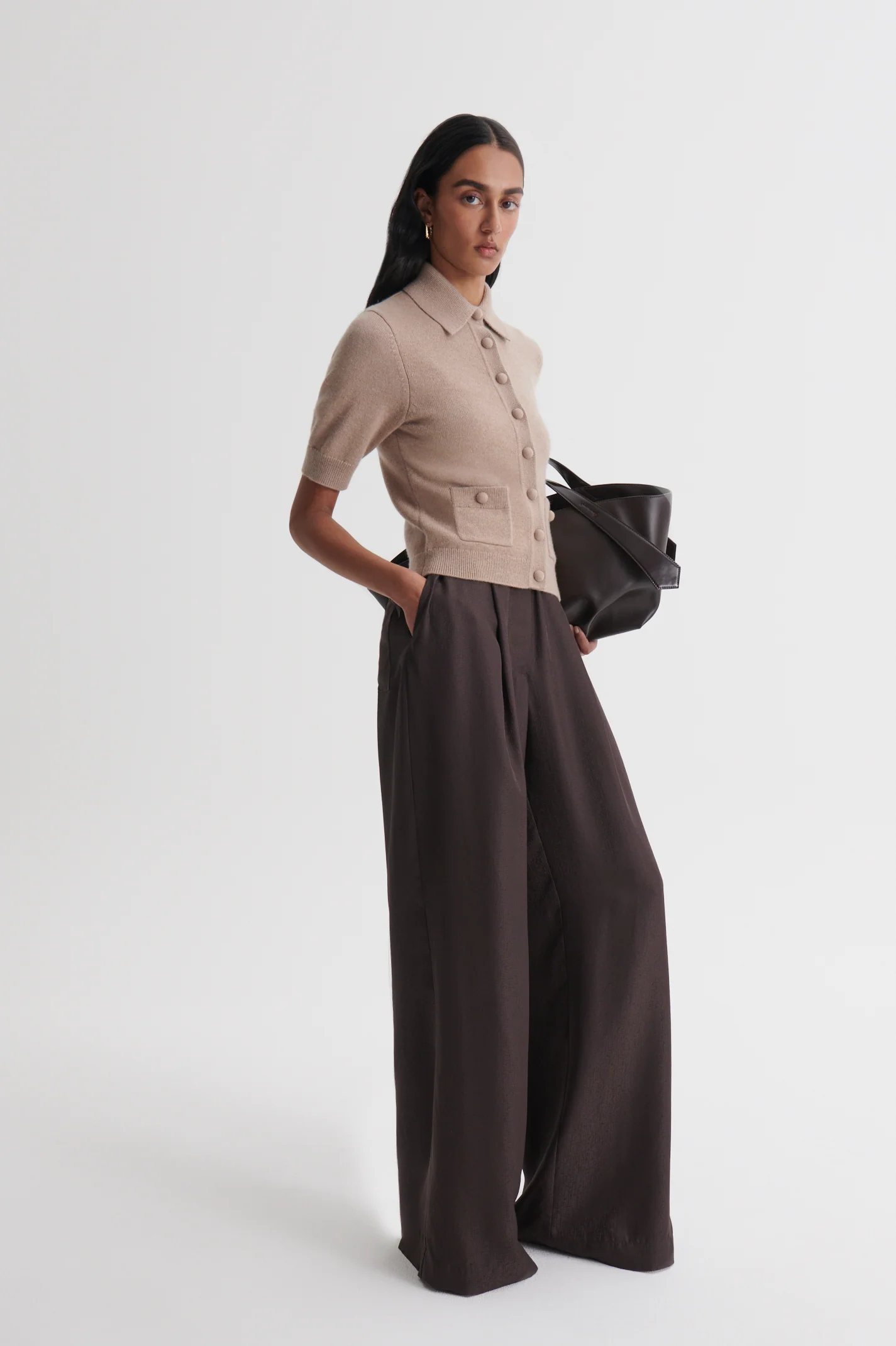 CASHMERE SHORT SLEEVE CARDIGAN - Image 5