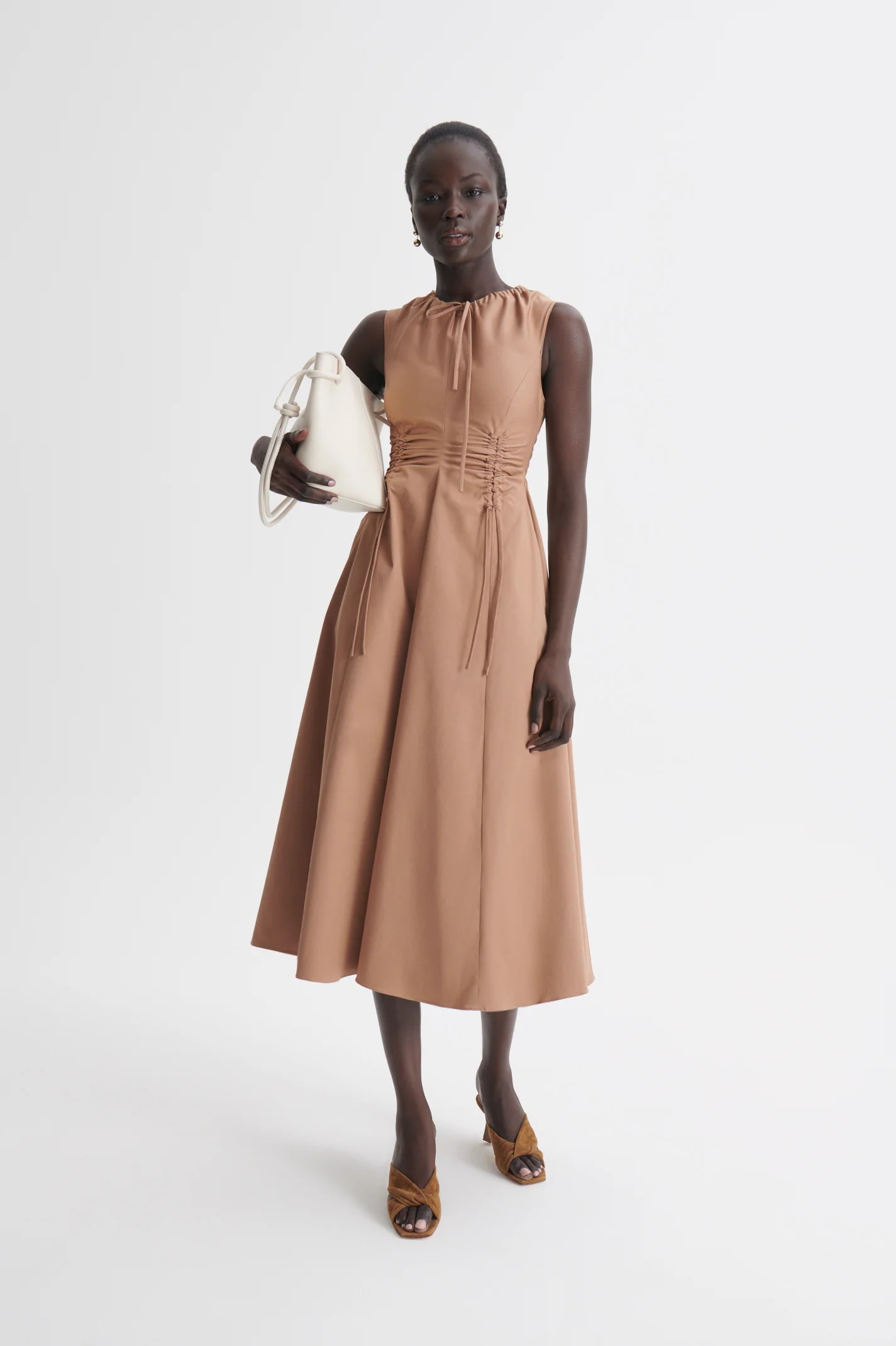 COTTON SATEEN CARGO DRESS - Image 4