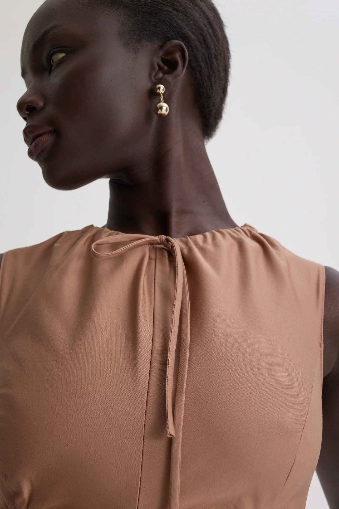 COTTON SATEEN CARGO DRESS - Image 7