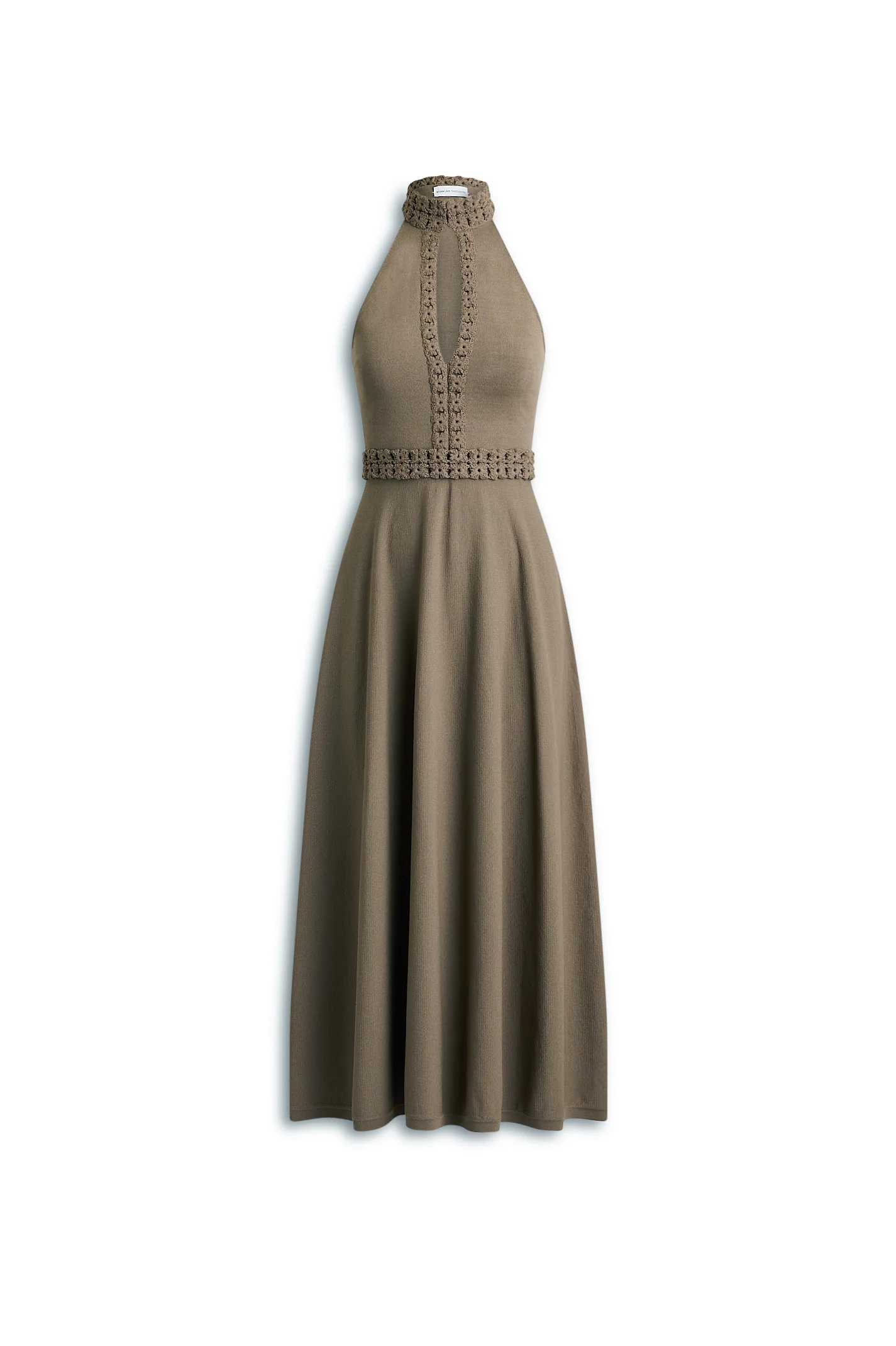 CREPE KNIT DAISY SLEEVELESS DRESS