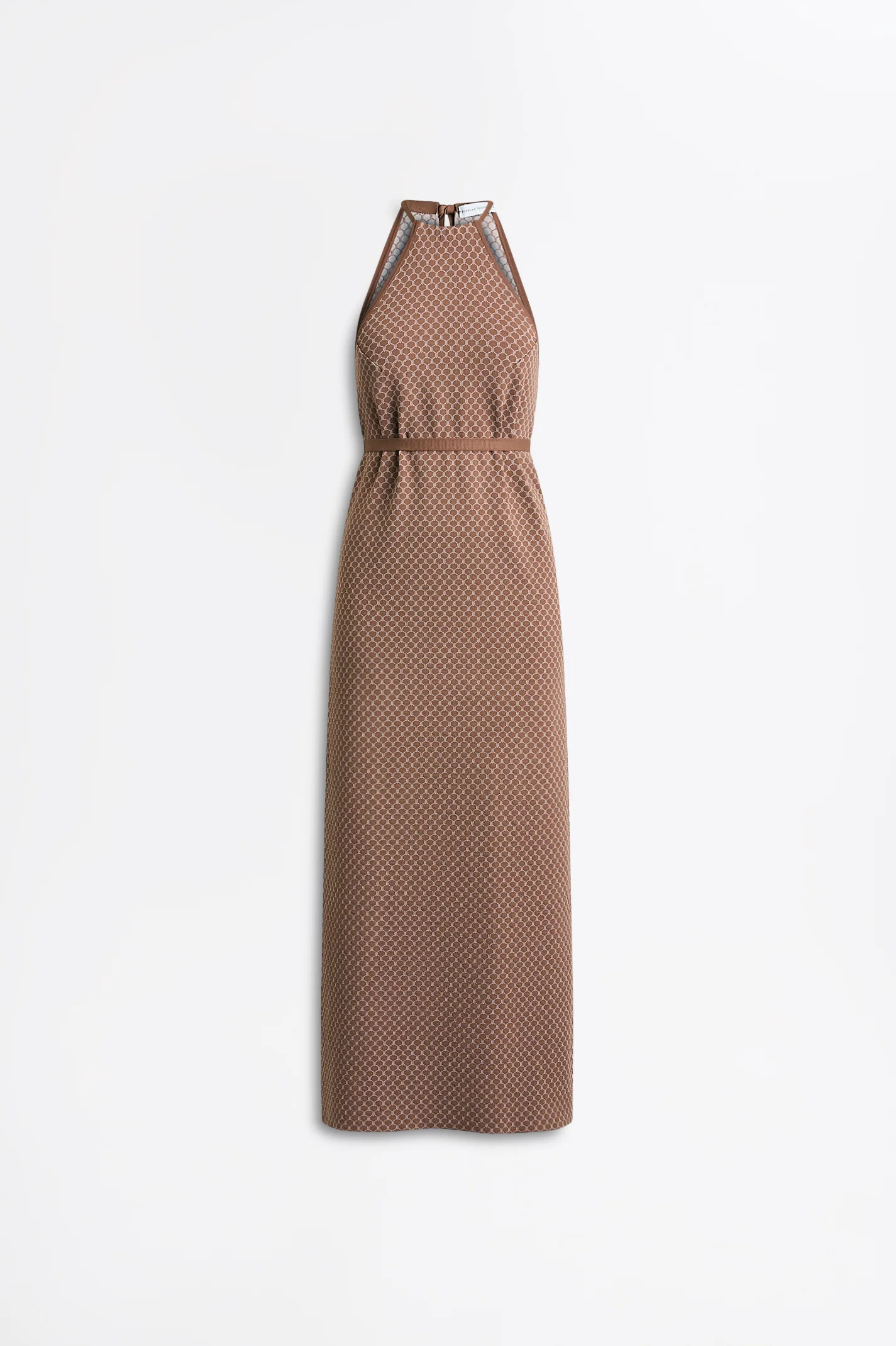 CREPE KNIT ROPE JACQUARD DRESS - Image 2