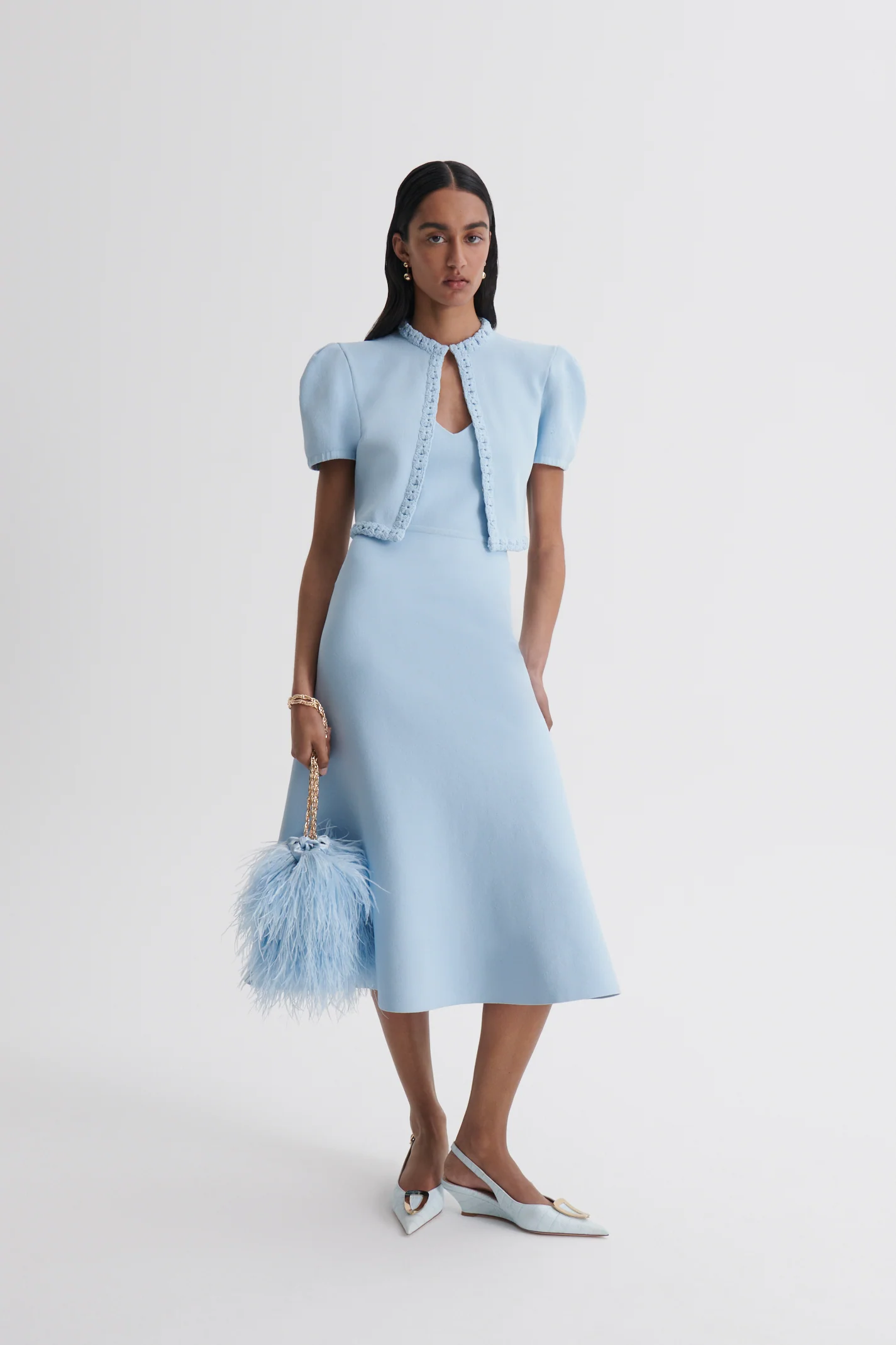 CREPE KNIT SINGLET DRESS - Image 8