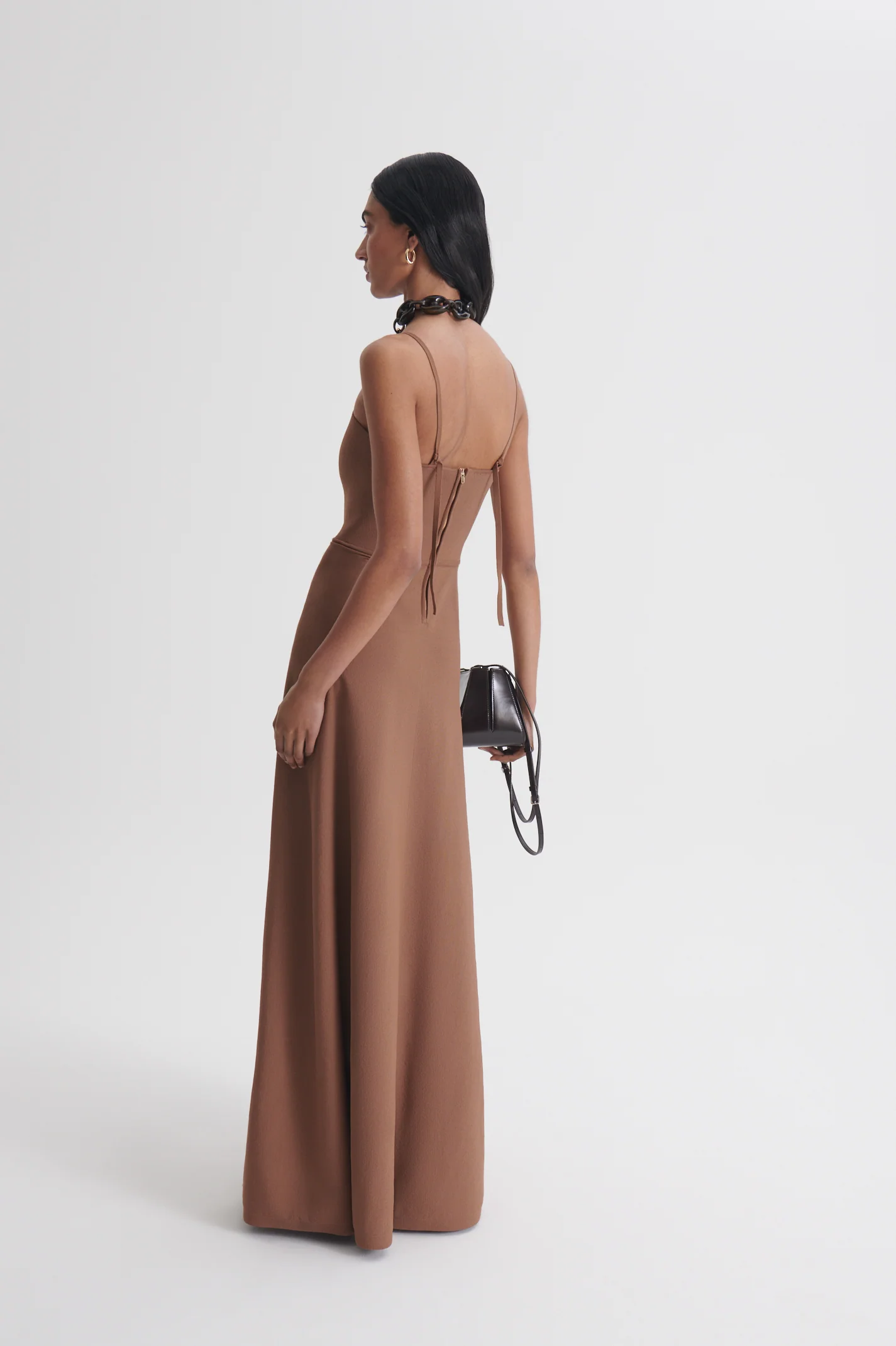 CREPE KNIT SQUARE NECK SFT DRESS - Image 6