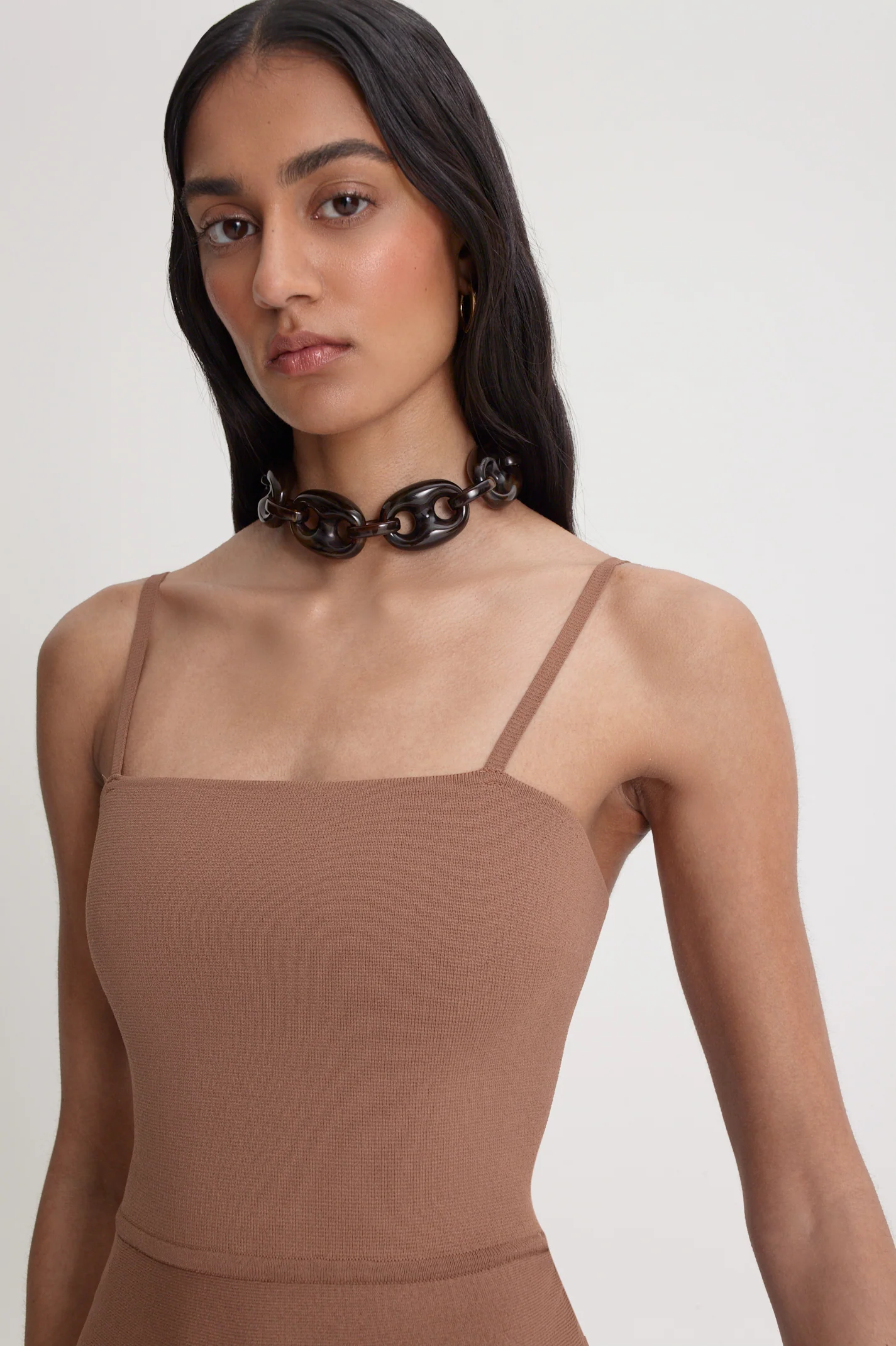CREPE KNIT SQUARE NECK SFT DRESS - Image 9