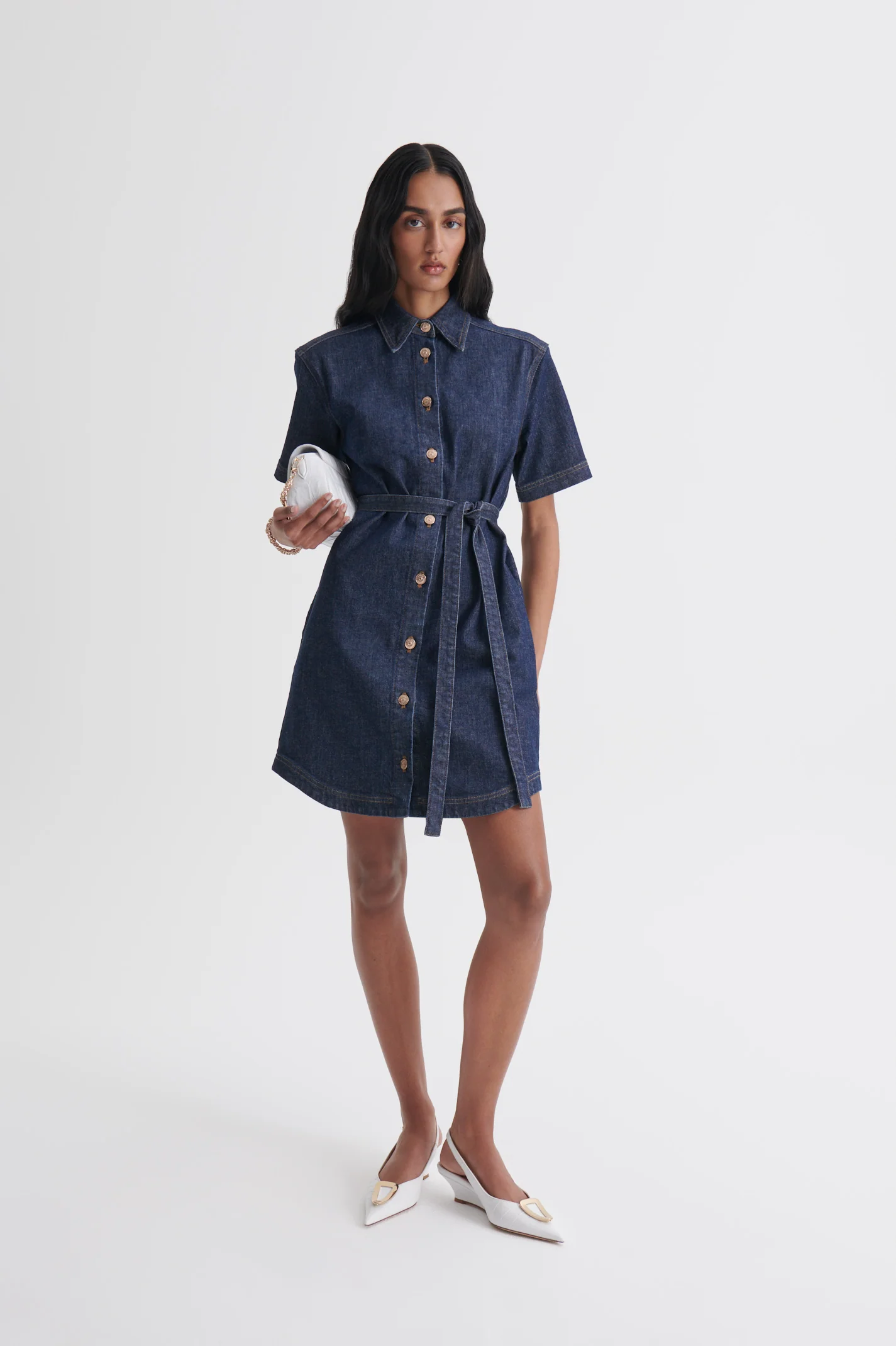 DENIM MINI DRESS - Image 4