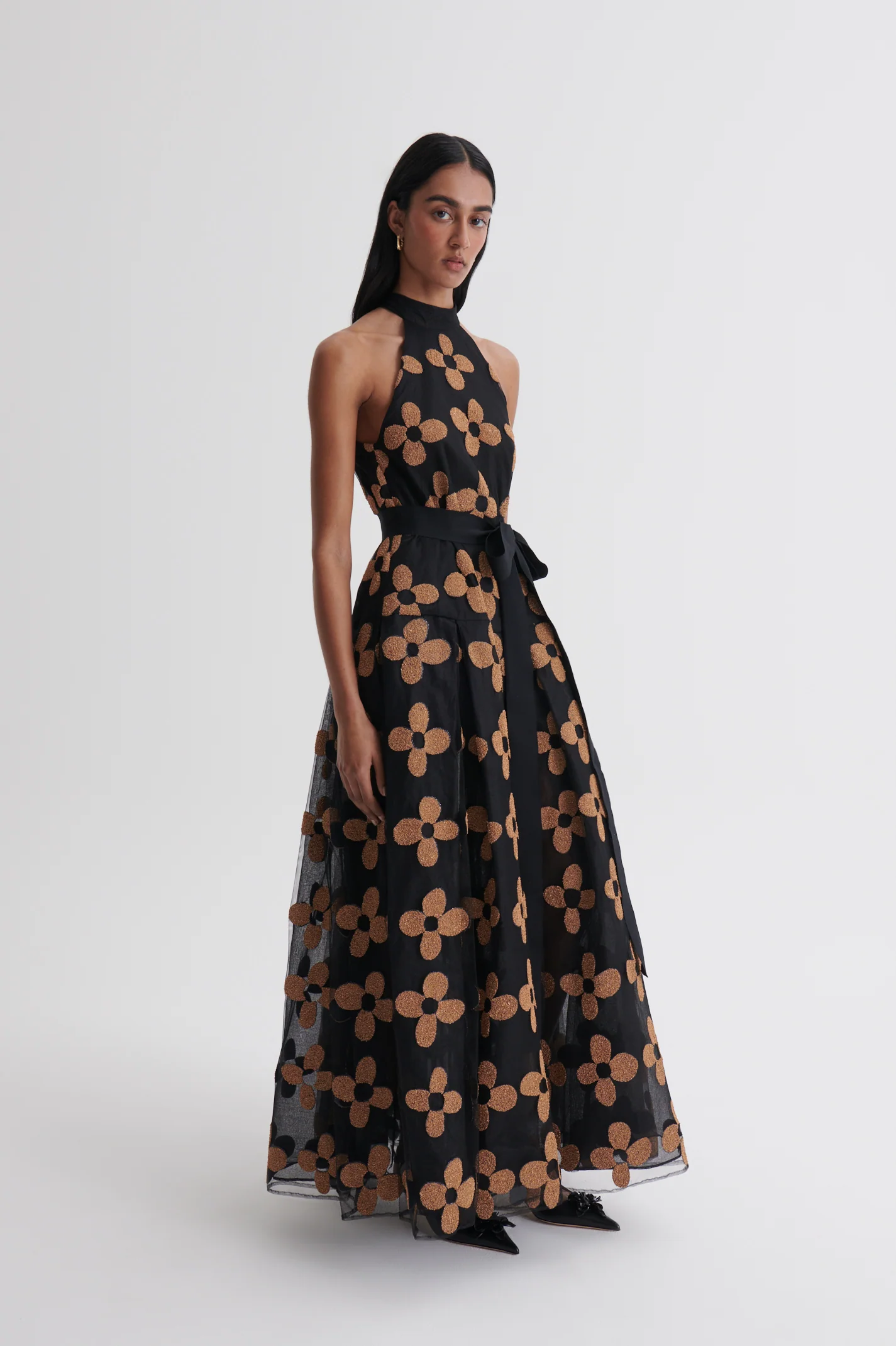 FRENCH COUTURE FLORAL GOWN - Image 5