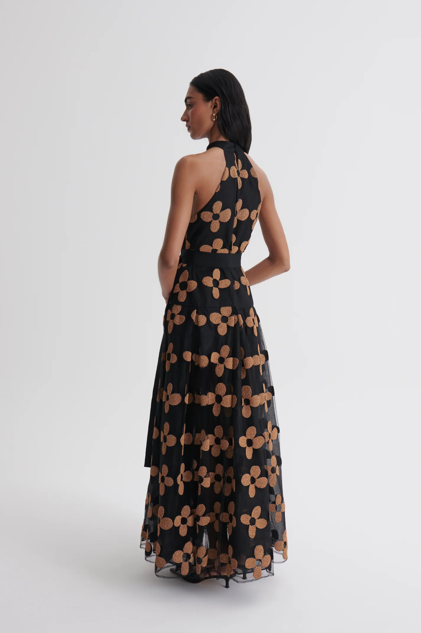 FRENCH COUTURE FLORAL GOWN - Image 6