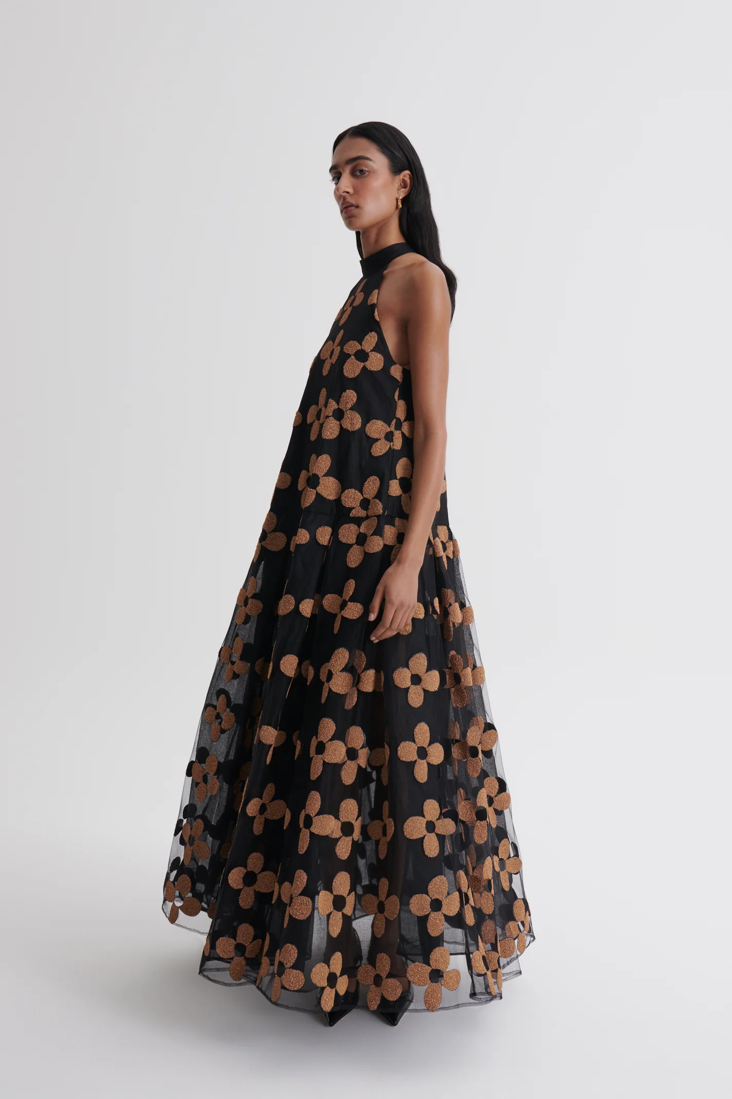 FRENCH COUTURE FLORAL GOWN - Image 7