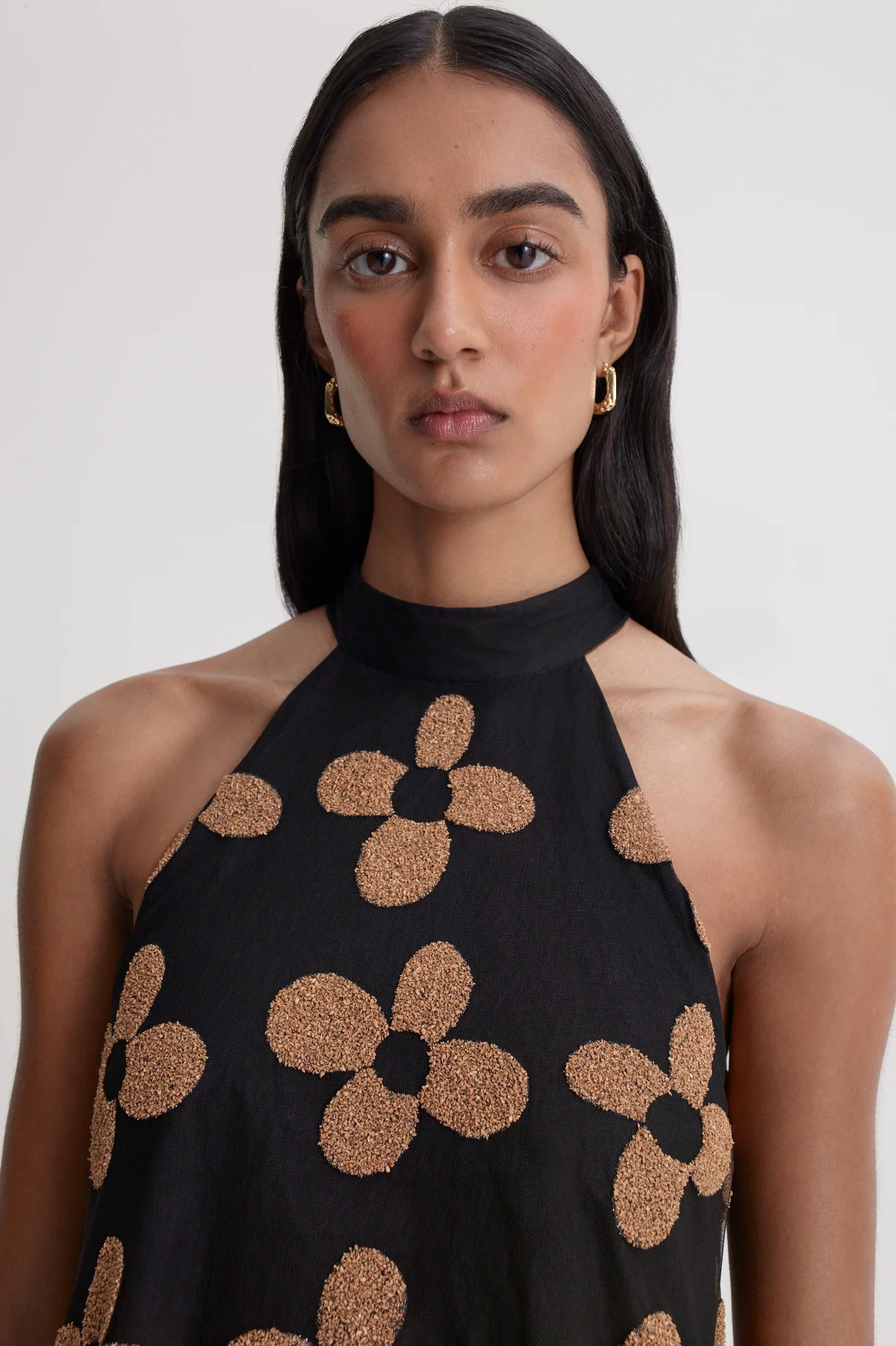 FRENCH COUTURE FLORAL GOWN - Image 8