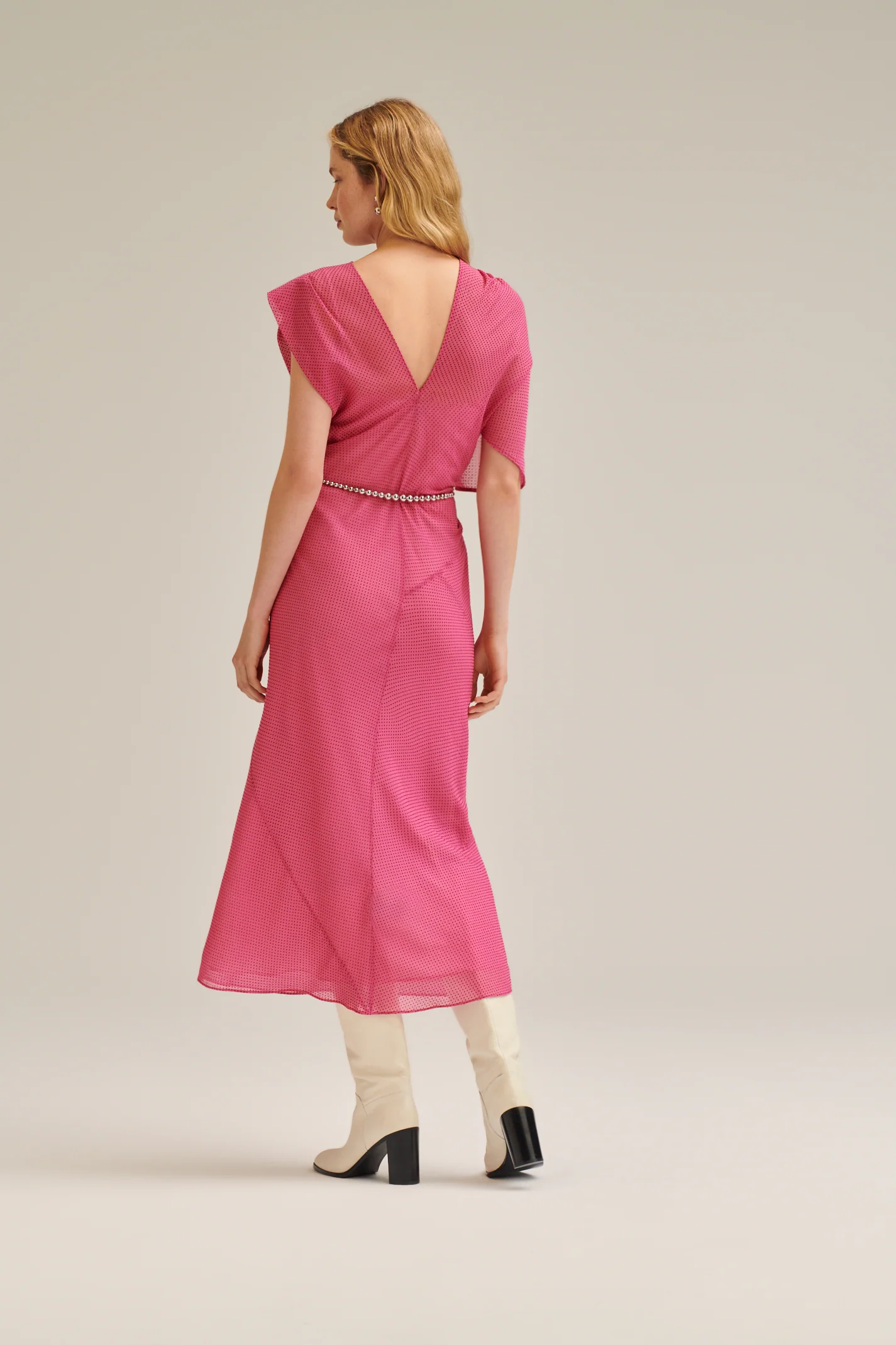 FRENCH DRAPED DRESS - Image 5