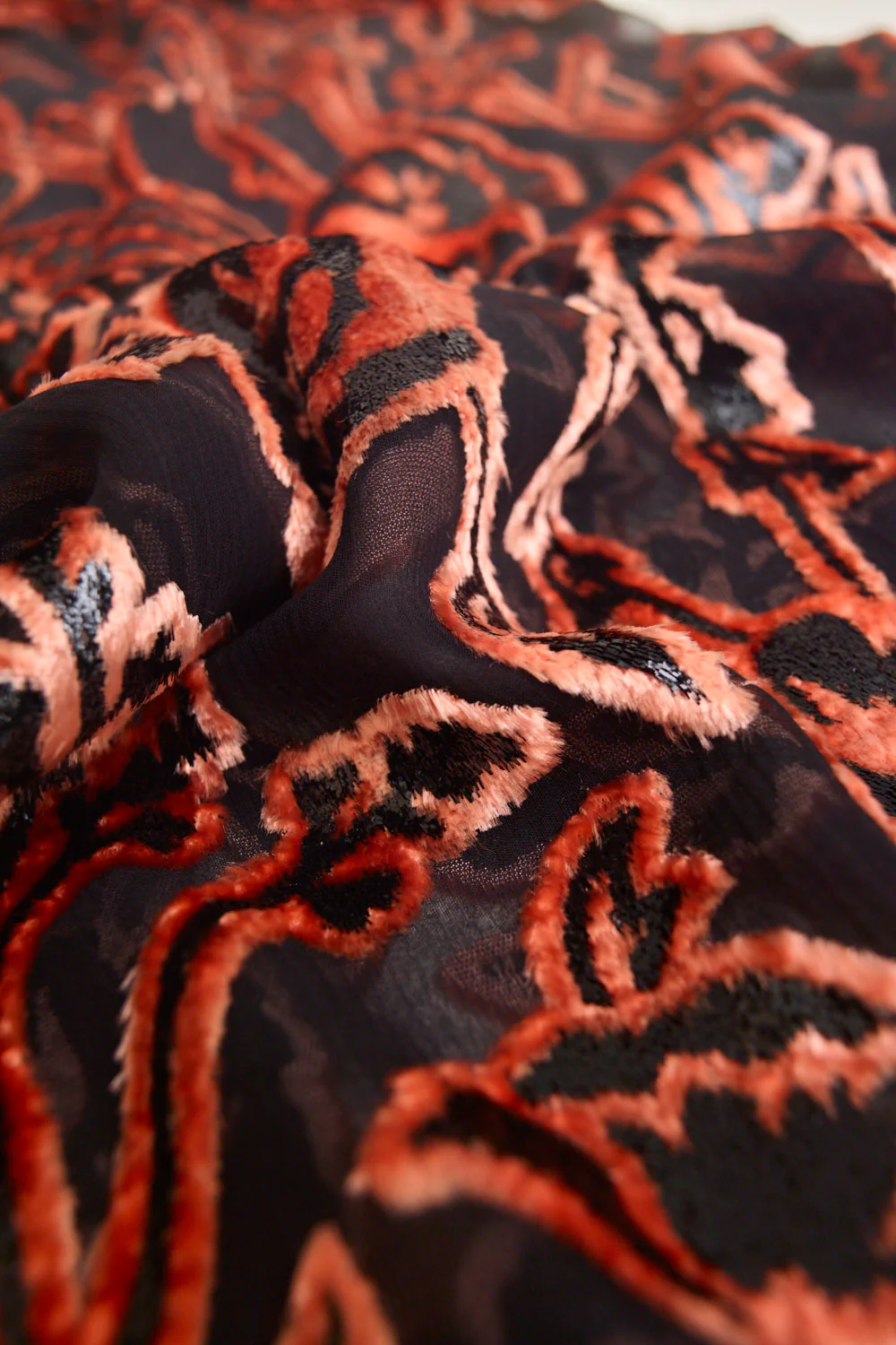 FRENCH VELVET FLORAL  SKIRT - Image 9