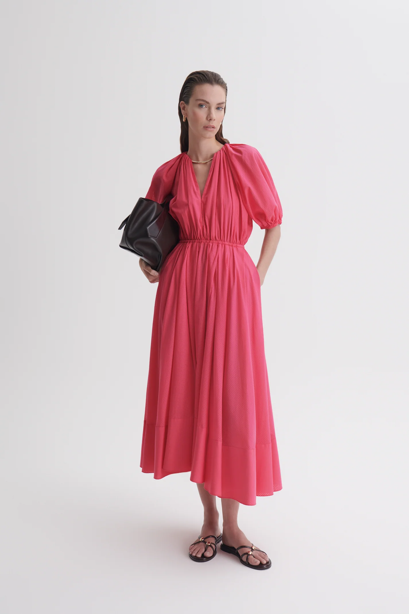 GINGHAM VOILE DRESS - Image 3