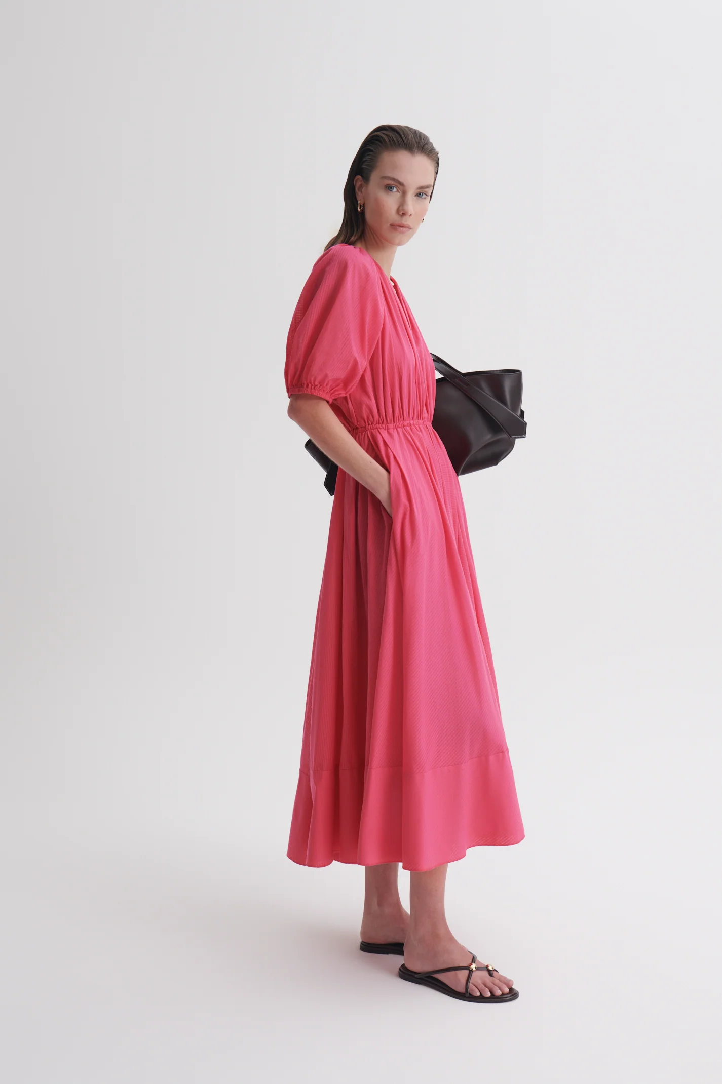 GINGHAM VOILE DRESS - Image 4
