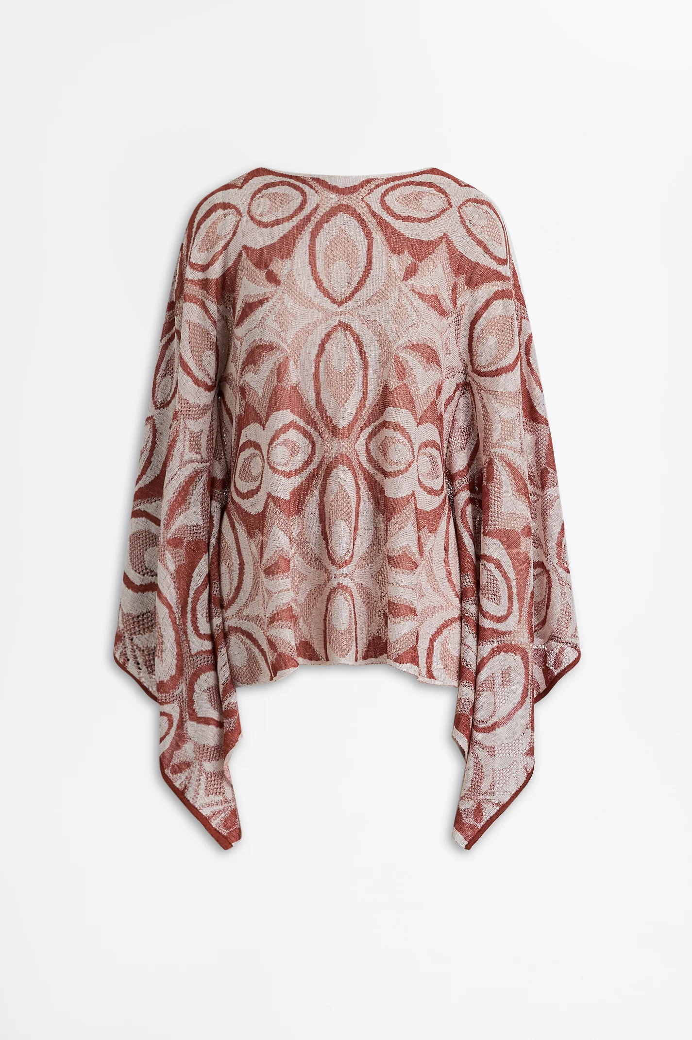 KNIT JACQUARD KAFTAN TOP - Image 2