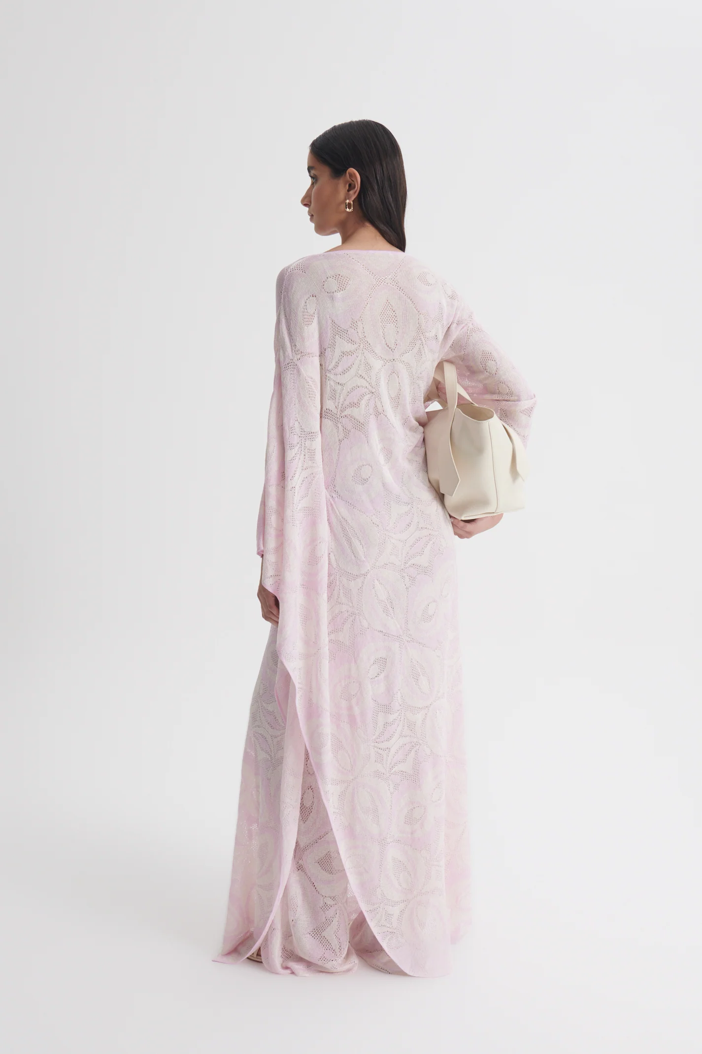 KNIT JACQUARD LONG KAFTAN - Image 5