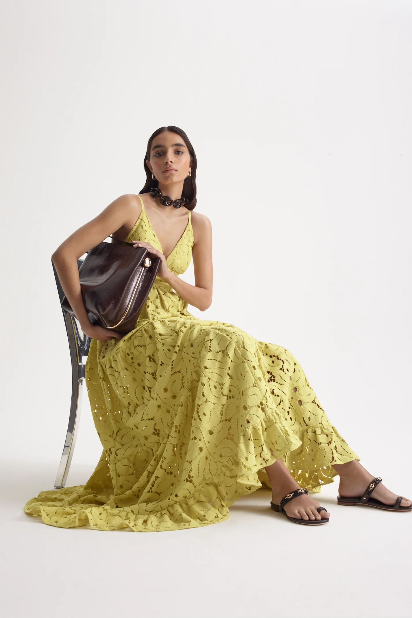 LACE TIERED DRESS - Image 8