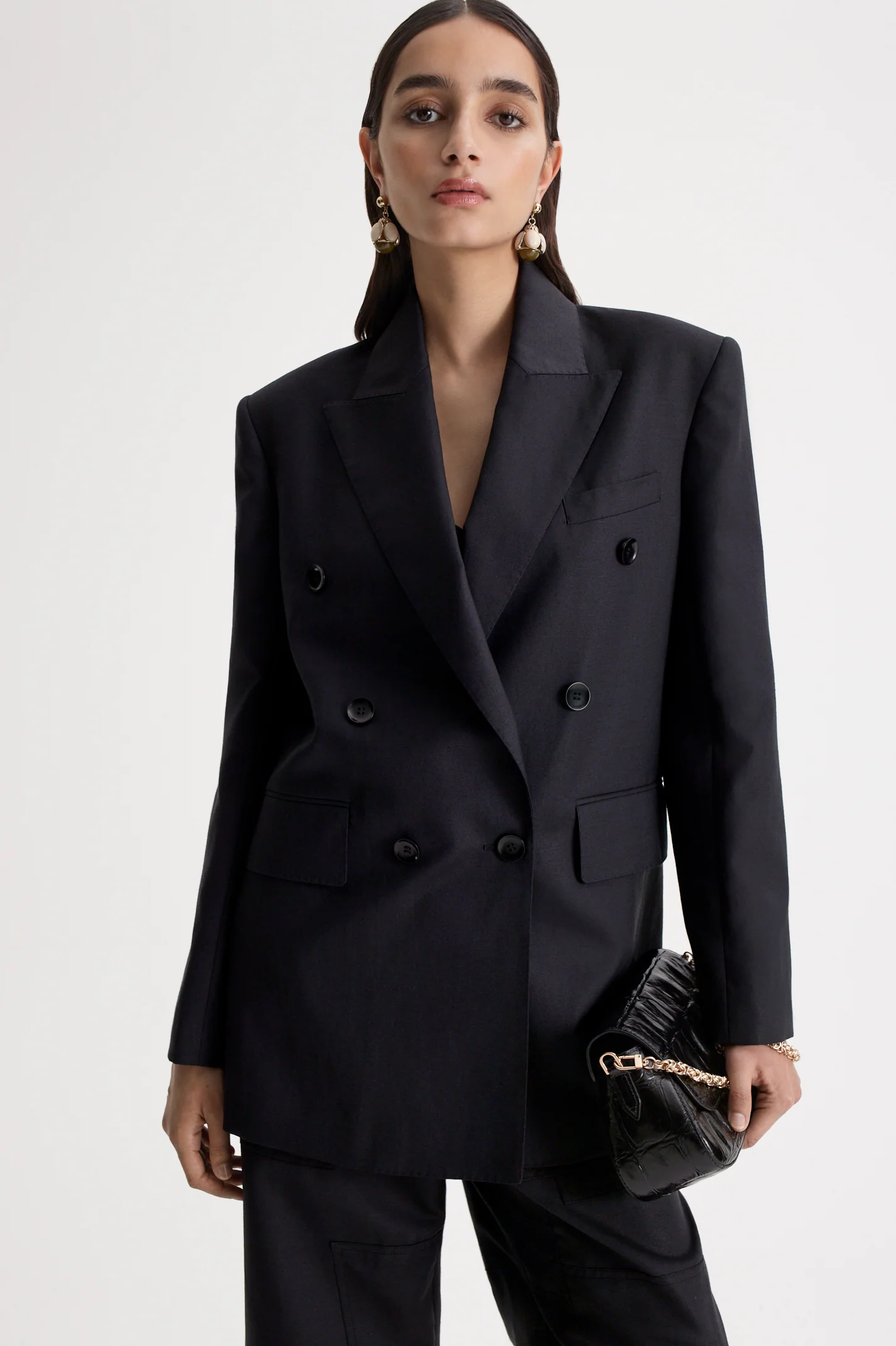 LINEN DOUBLE BREASTED JACKET - Image 3