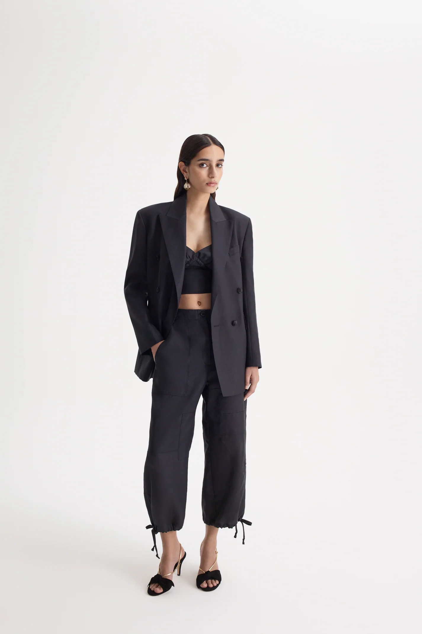 LINEN DOUBLE BREASTED JACKET - Image 9