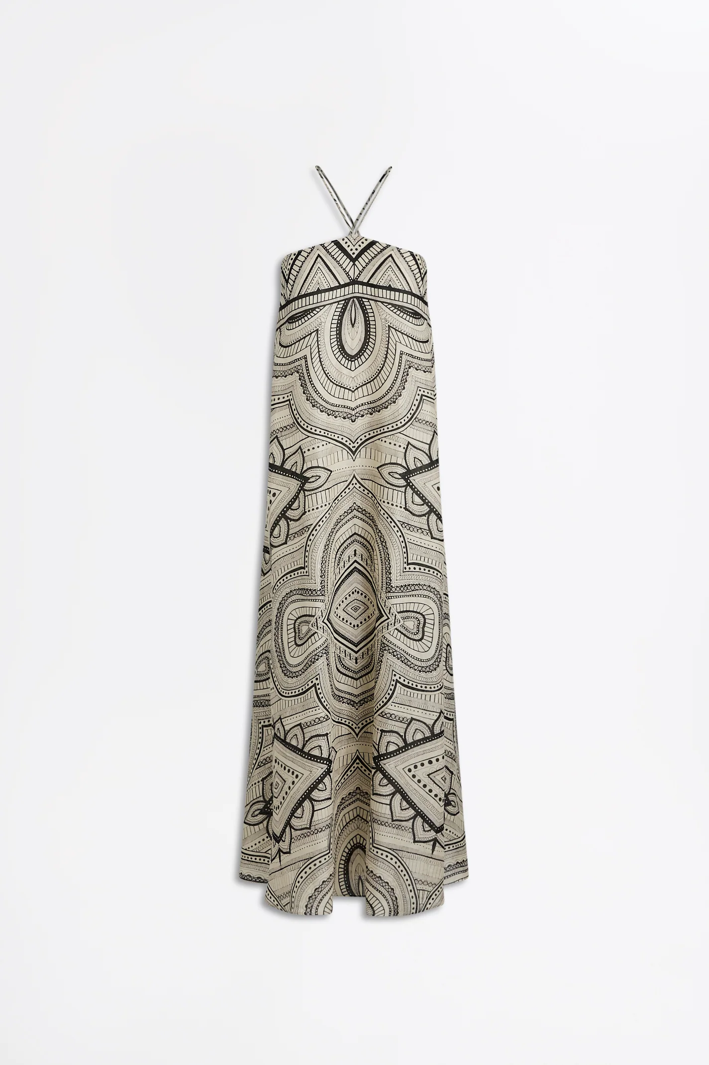 LINEN OTTOMAN PRINT DRESS - Image 2