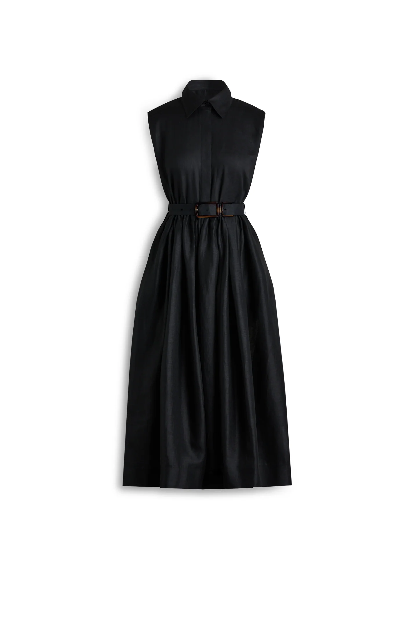 LINEN SLEEVELESS DRESS