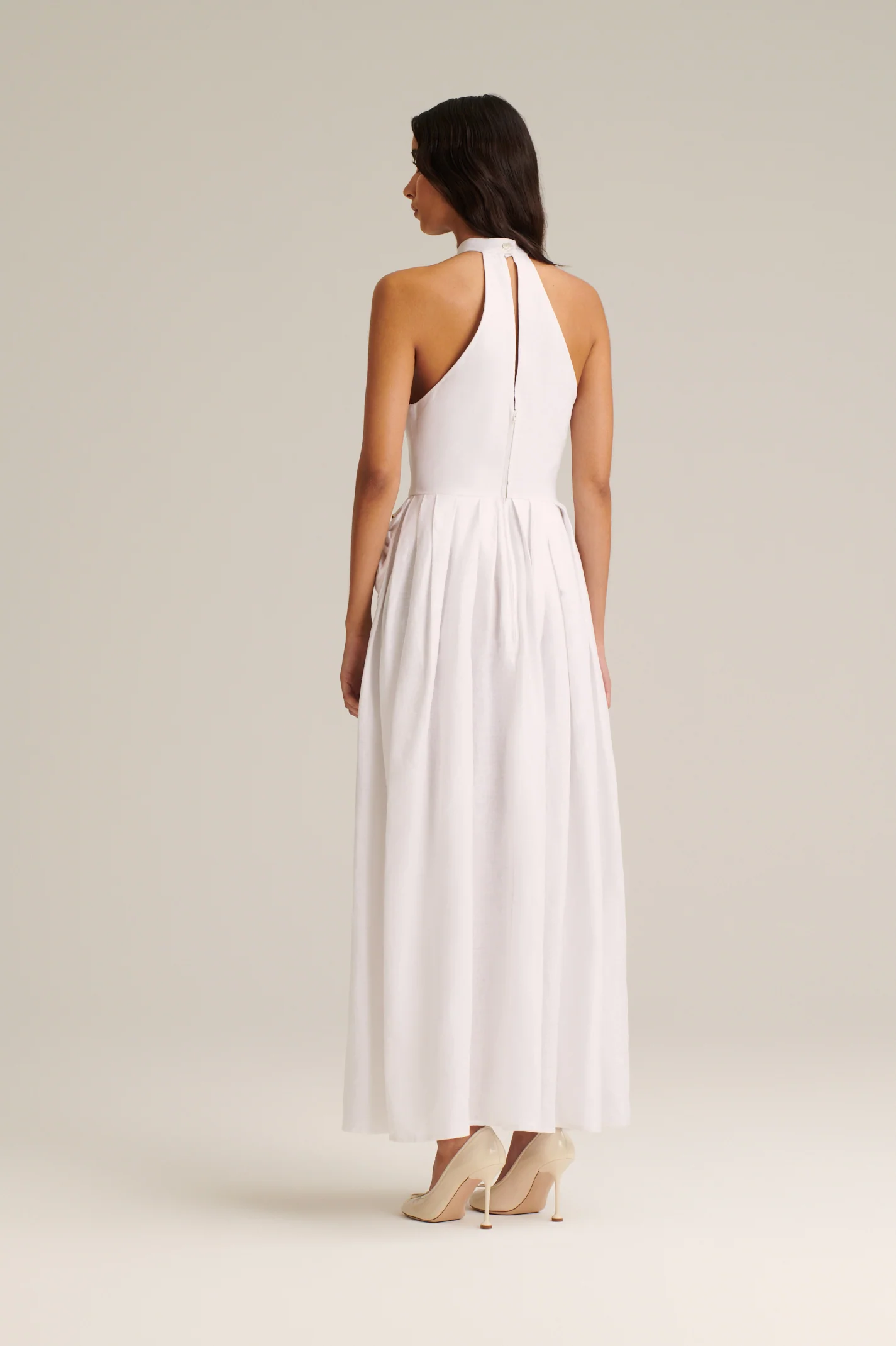LINEN TURBAN POCKET DRESS - Image 5