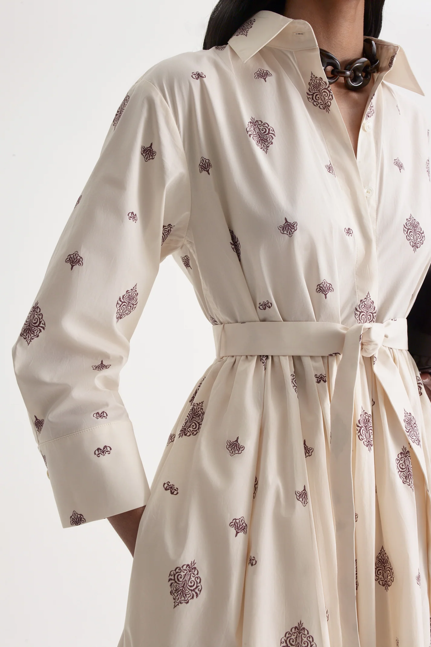 PARACHUTE FOULARD SHIRT DRESS - Image 8