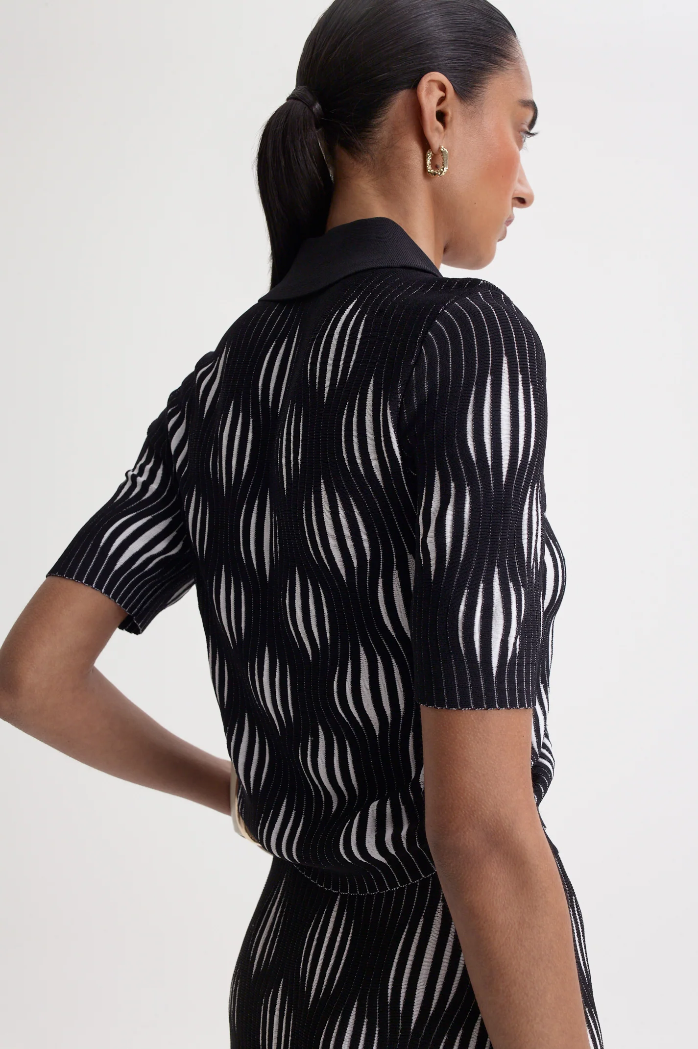 PLEAT WAVE STITCH SHIRT - Image 7