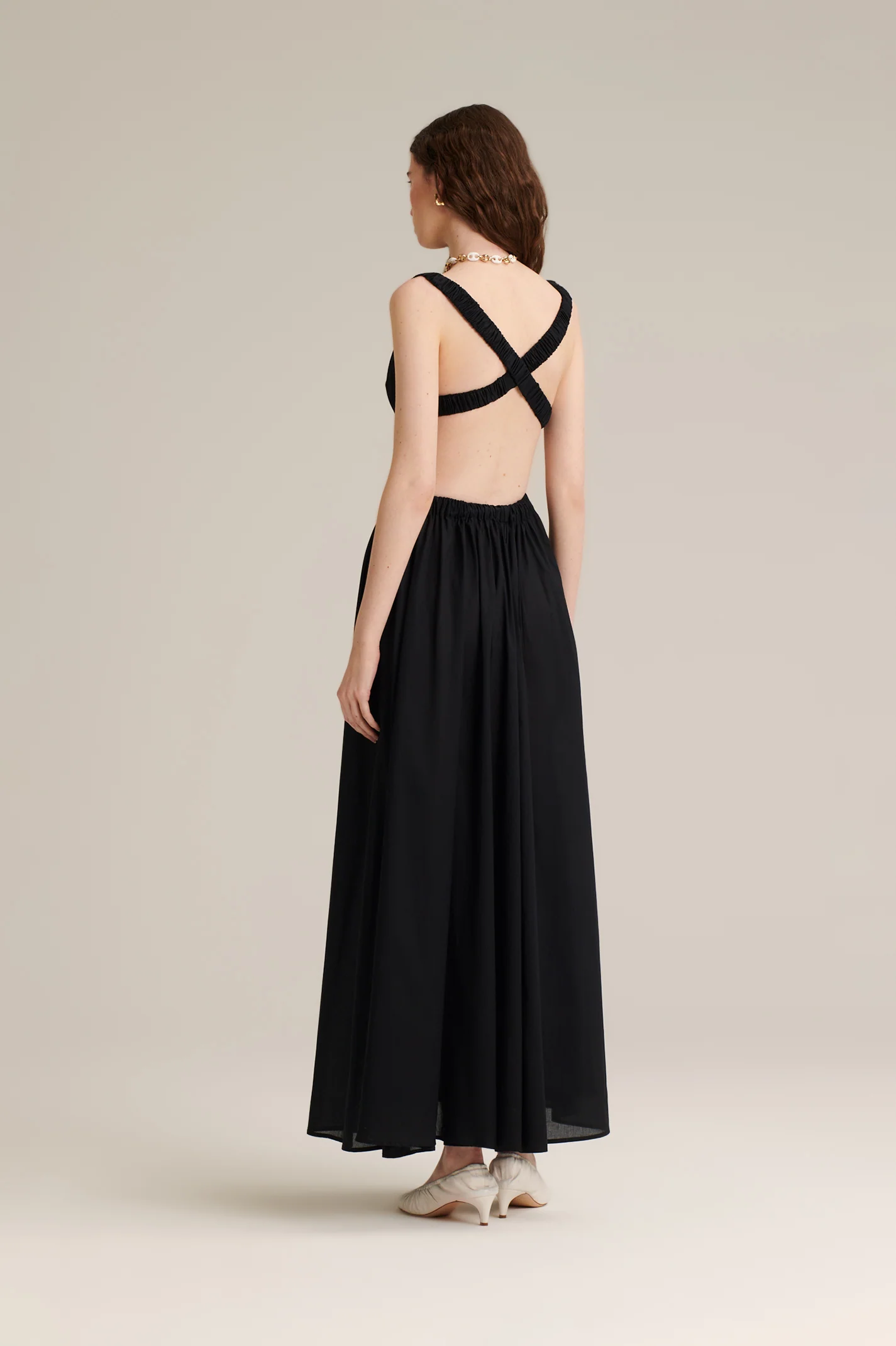 POLISHED VOILE GATHER  DRESS - Image 6