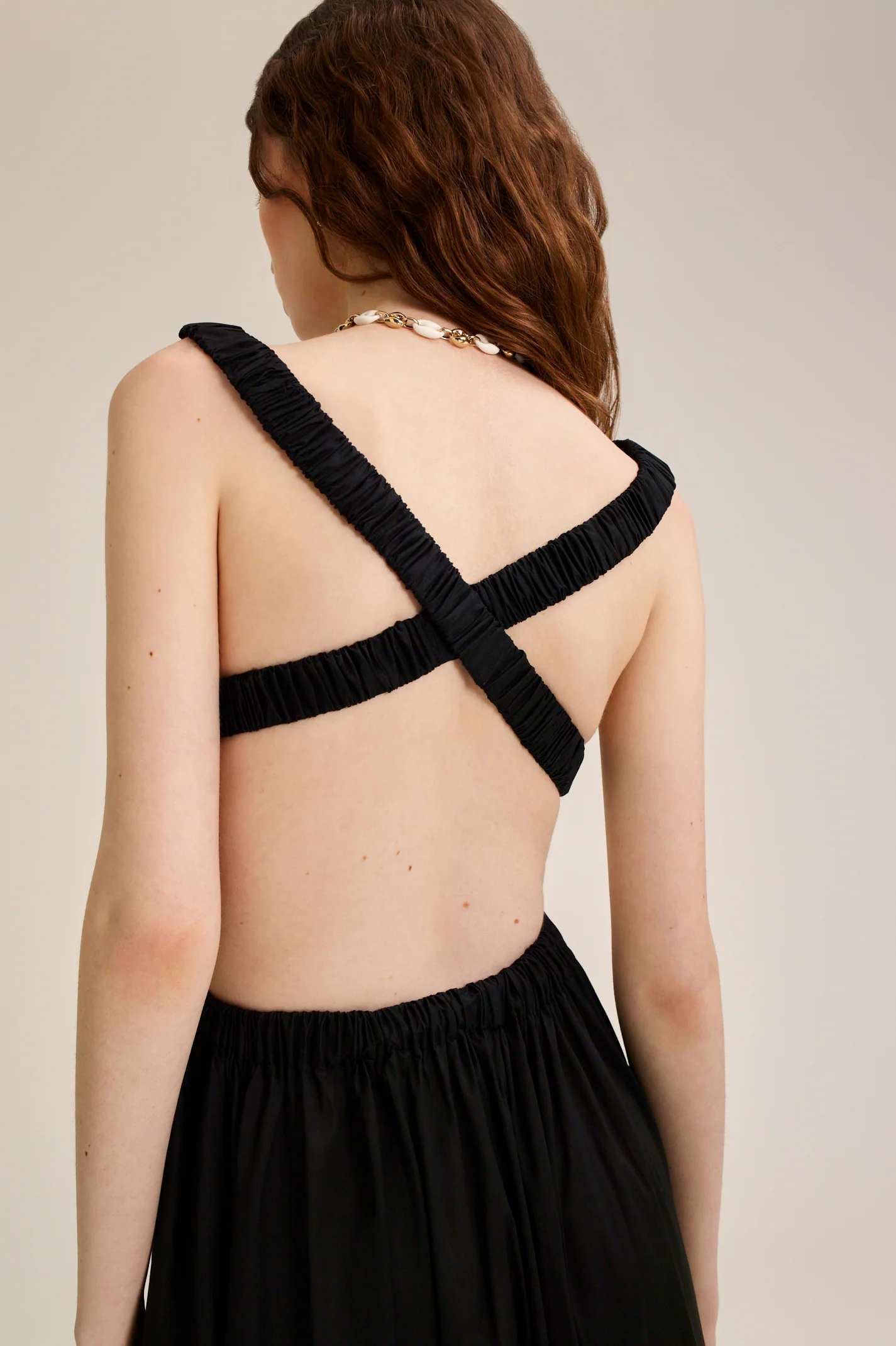 POLISHED VOILE GATHER  DRESS - Image 7