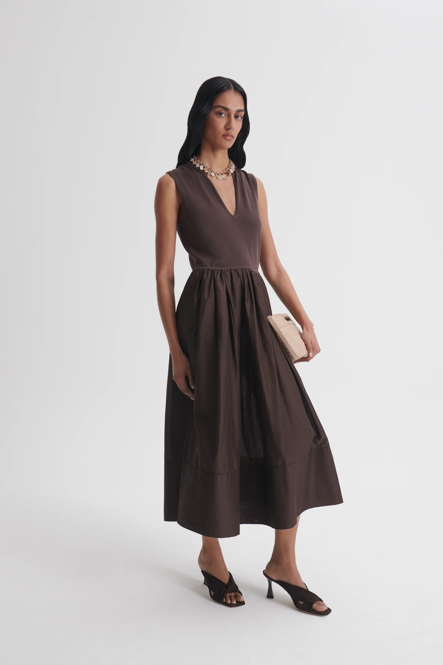 POLISHED VOILE TANK DRESS - Image 4