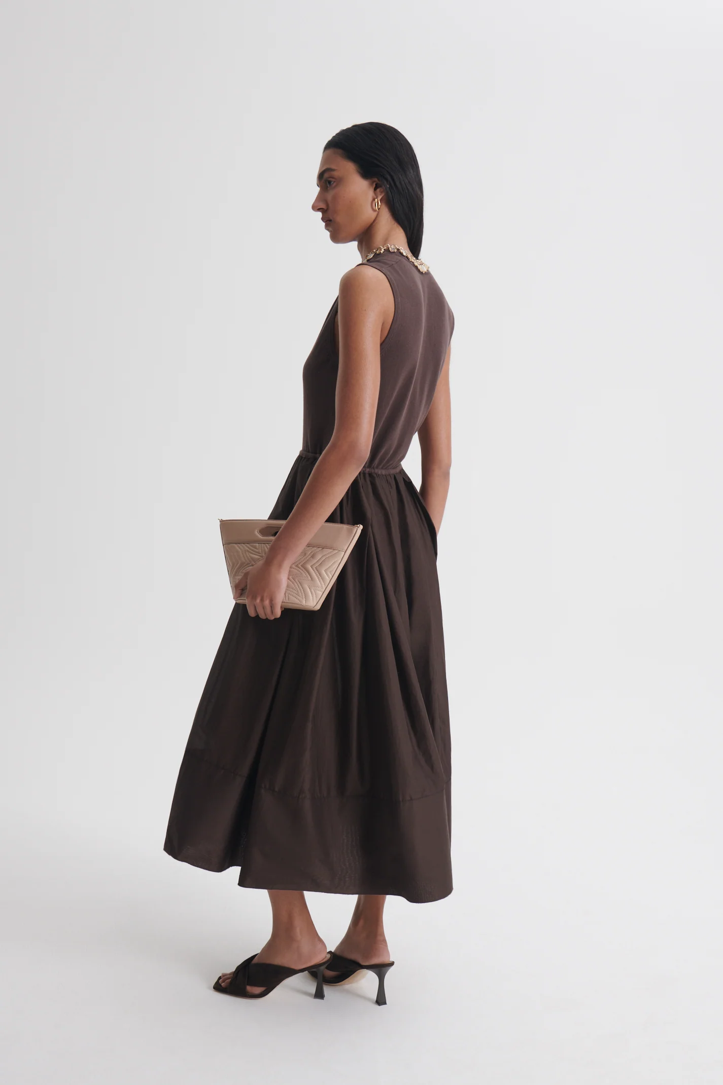 POLISHED VOILE TANK DRESS - Image 5