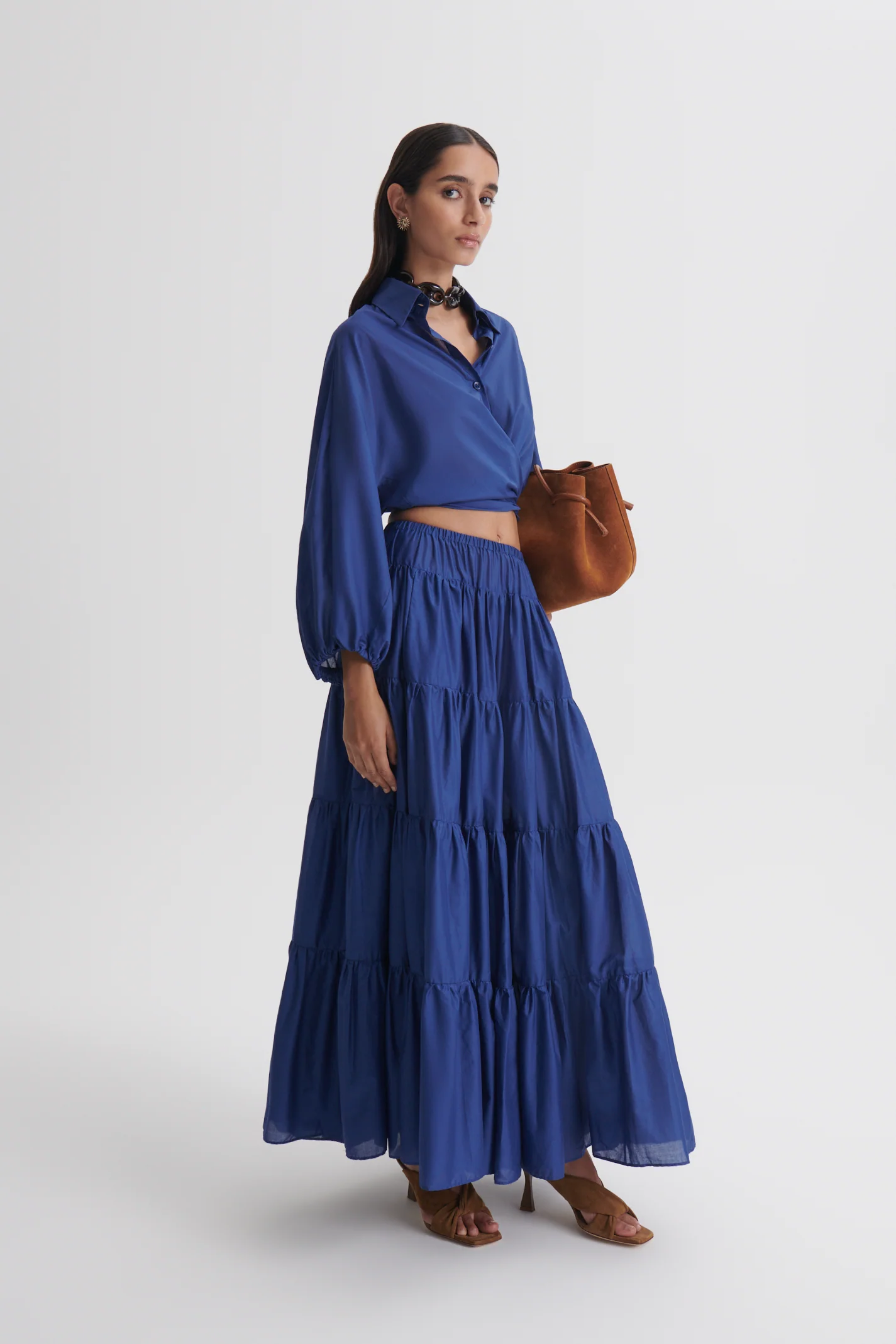 POLISHED VOILE WRAP SHIRT - Image 4