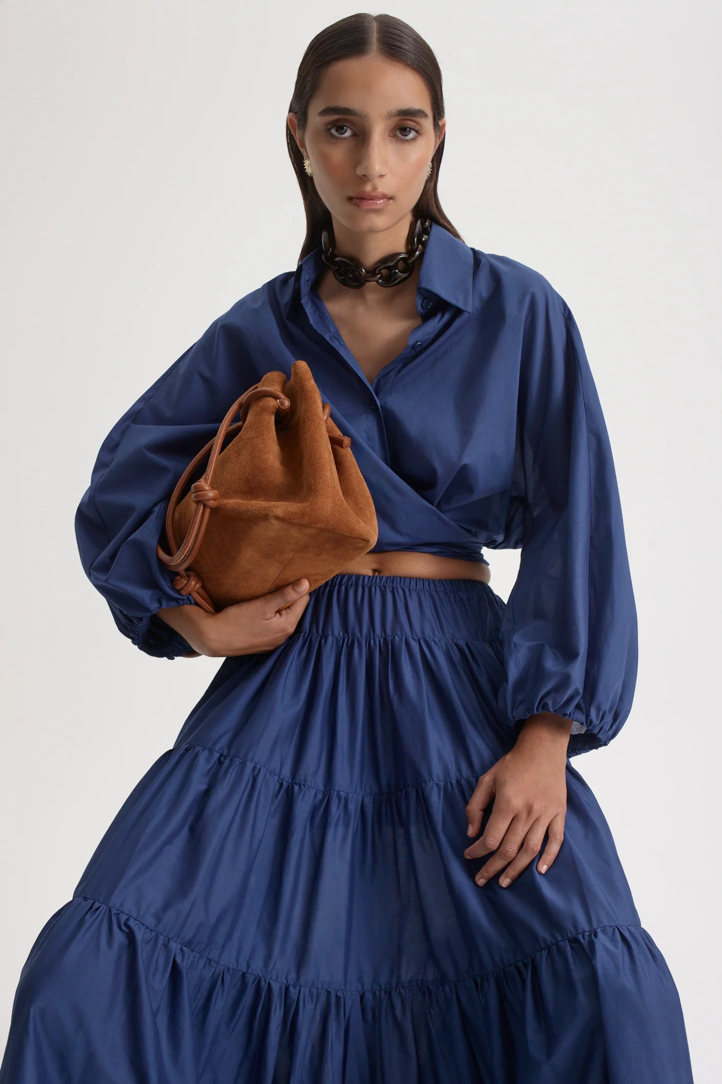 POLISHED VOILE WRAP SHIRT - Image 7