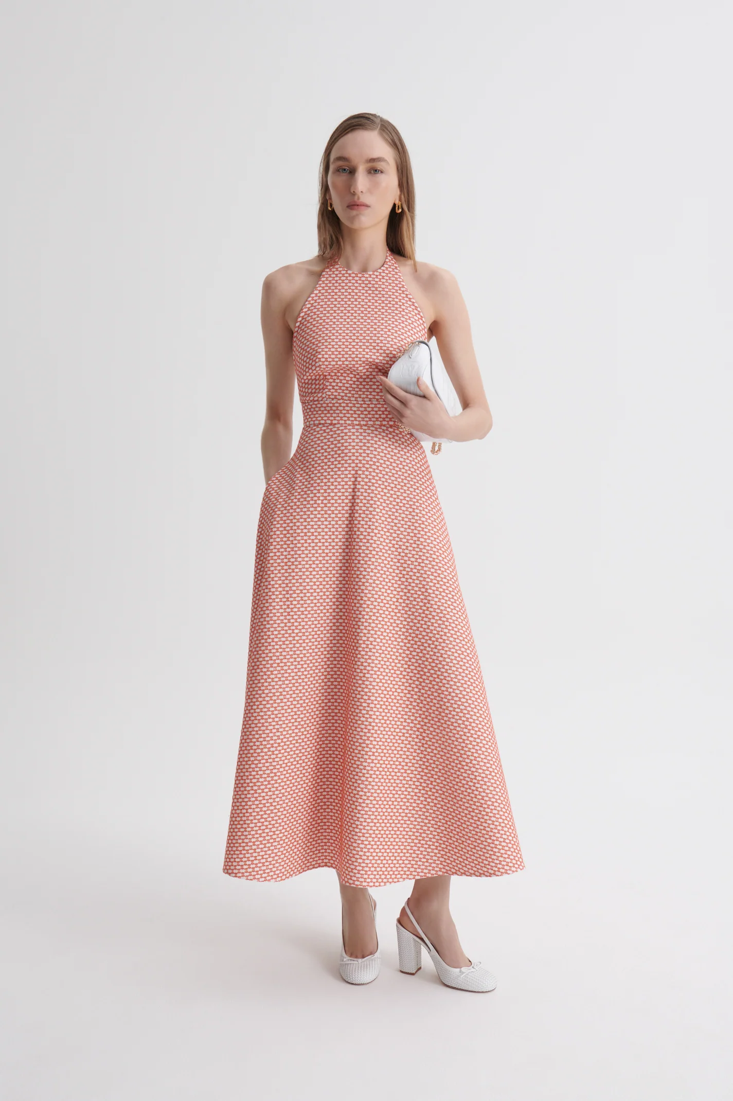 ROPE JAQUARD HALTER DRESS - Image 4