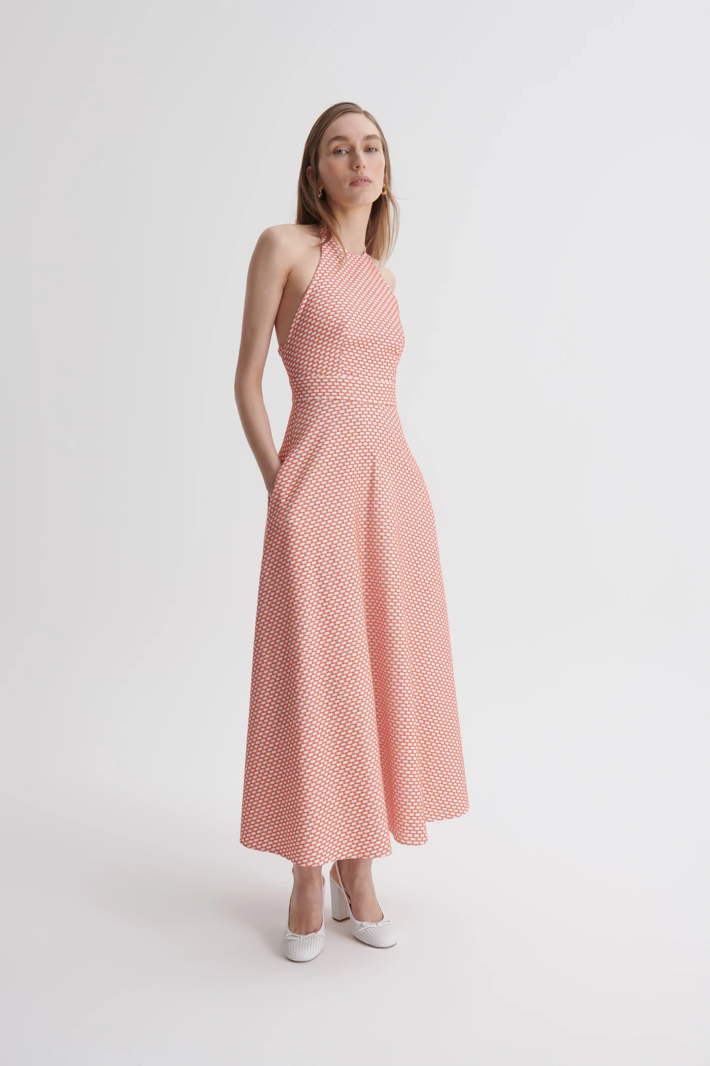 ROPE JAQUARD HALTER DRESS - Image 5
