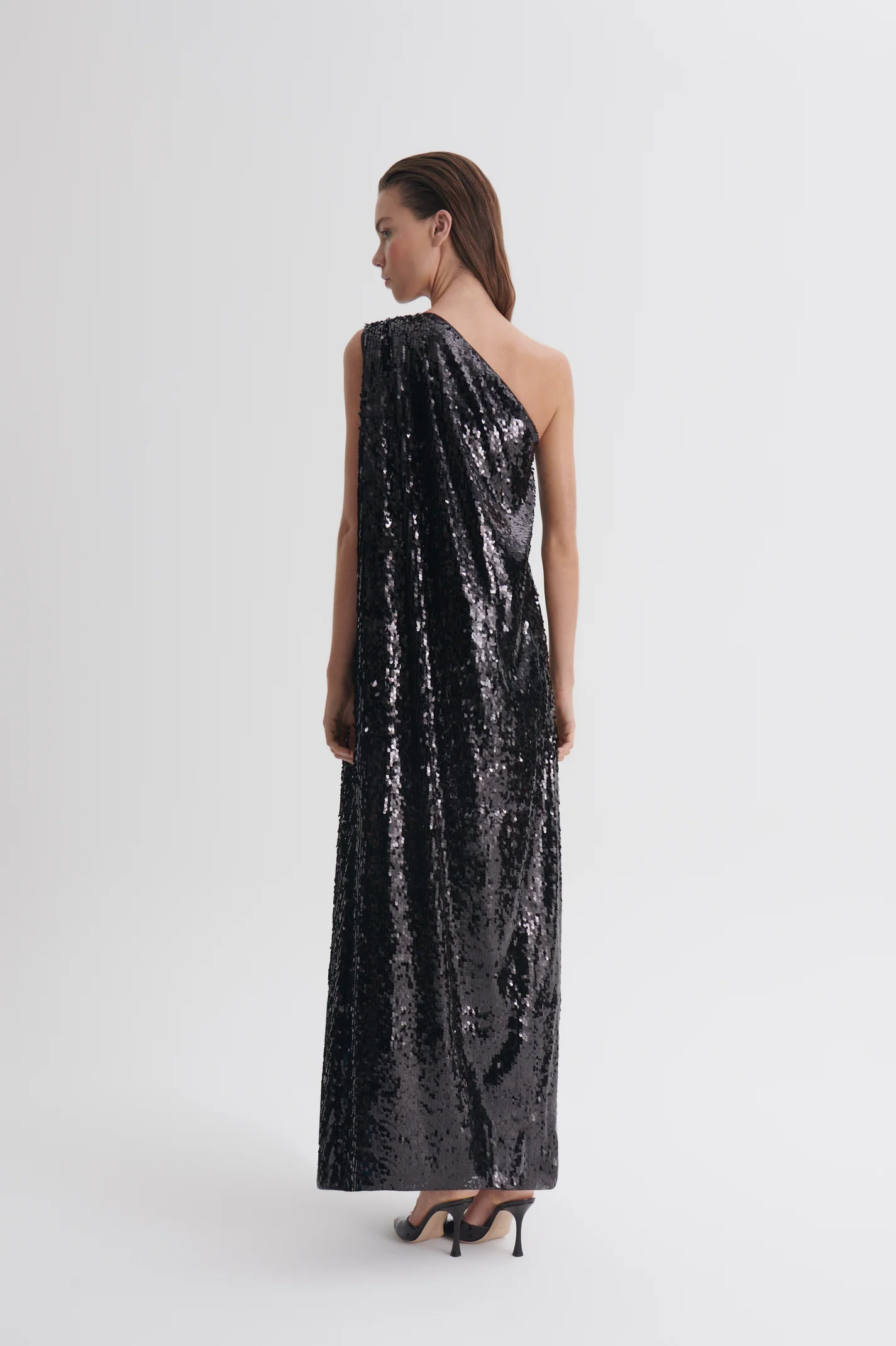 SEQUIN ONE SHOULDER DRESS - Image 5