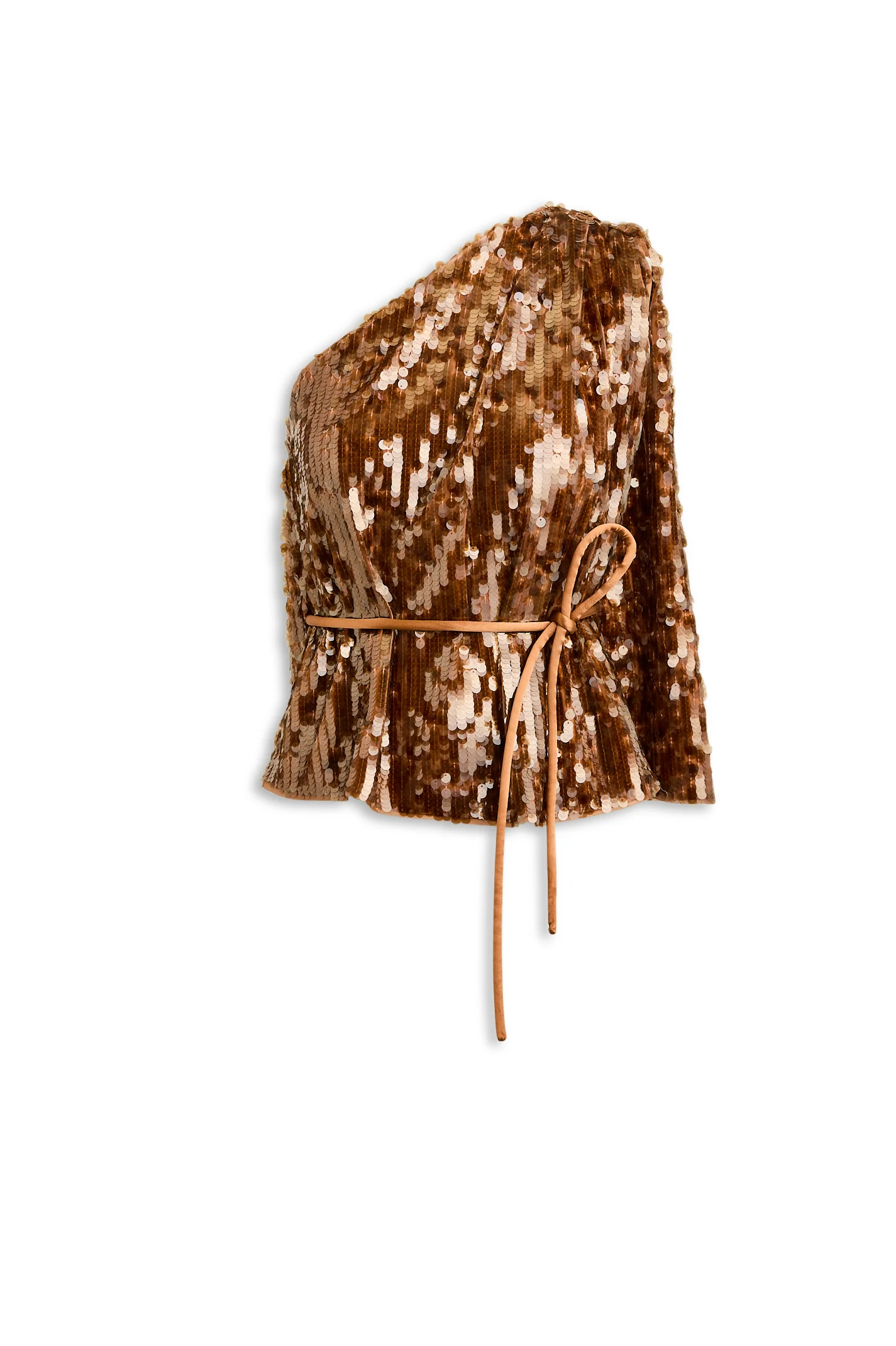 SEQUIN ONE SHOULDER TOP