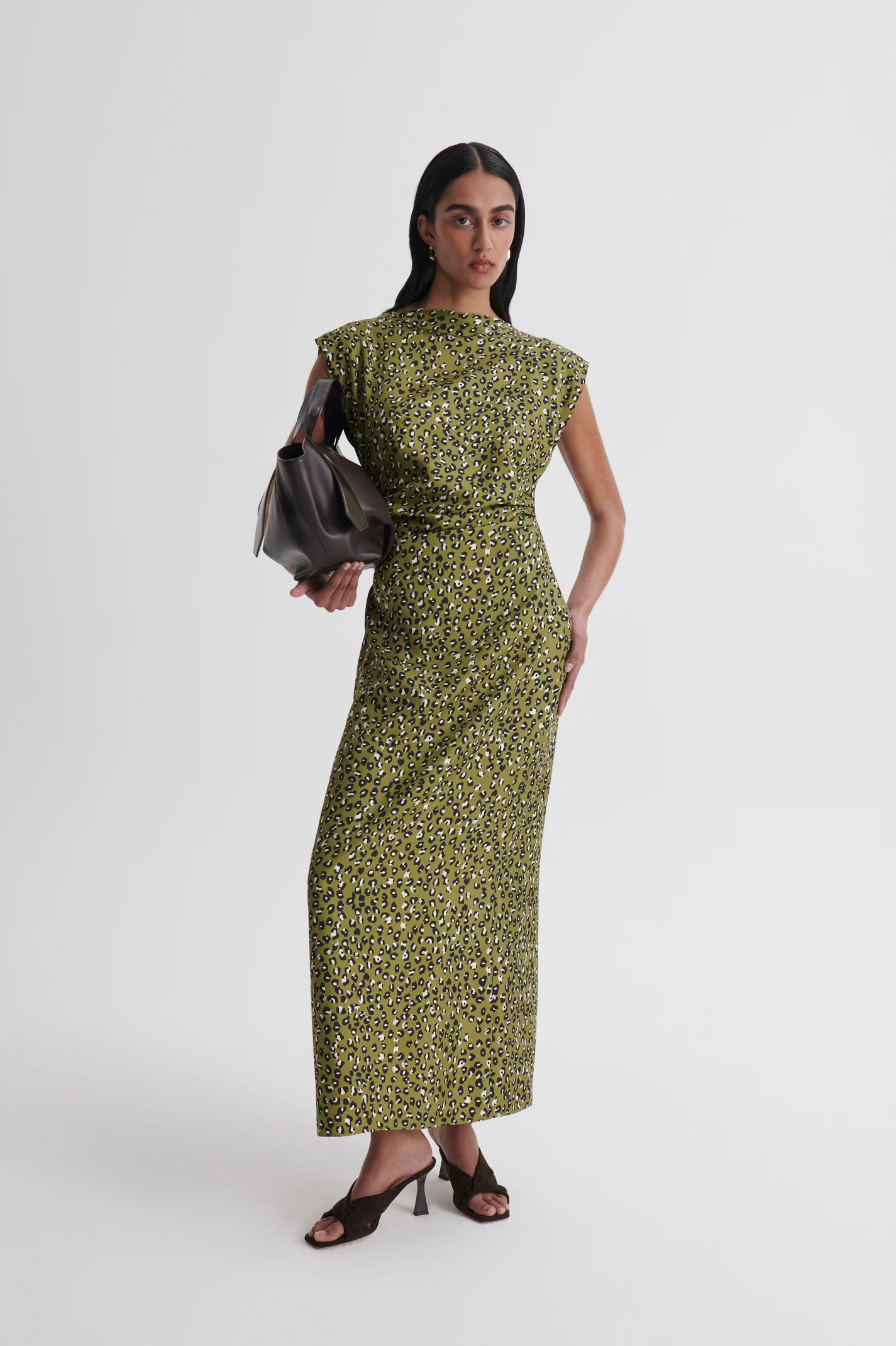 SILK ANIMAL PRINT DRESS - Image 4