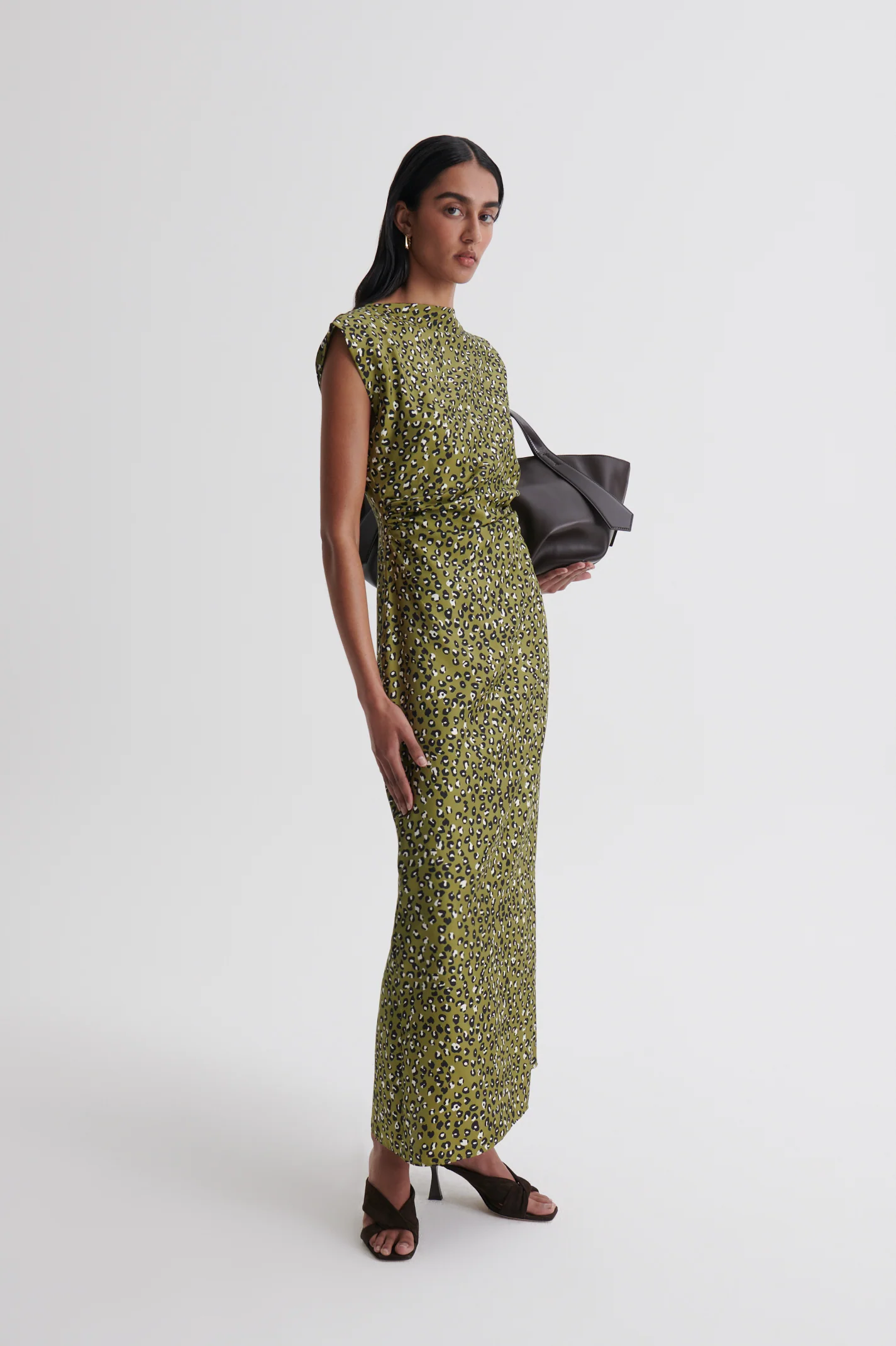 SILK ANIMAL PRINT DRESS - Image 5