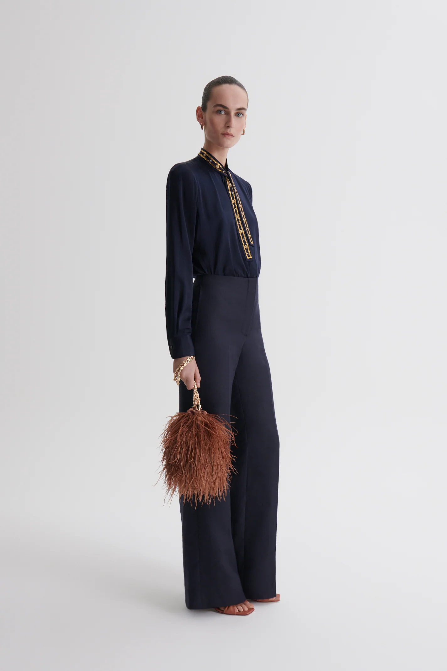 SILK GOLD CHAIN SHIRT - Image 5