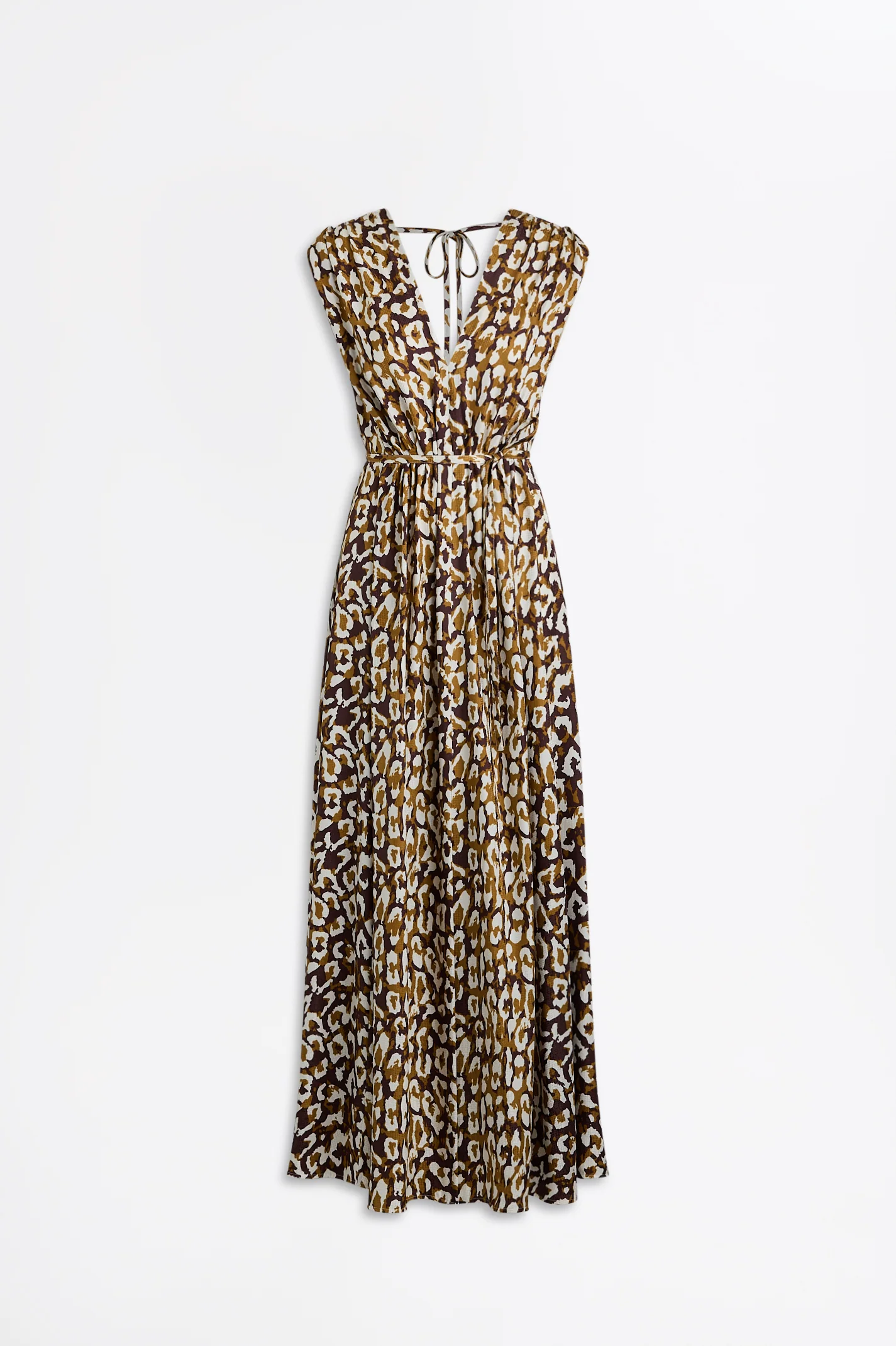 SILK JACQUARD ANIMAL PRINT DRESS - Image 2