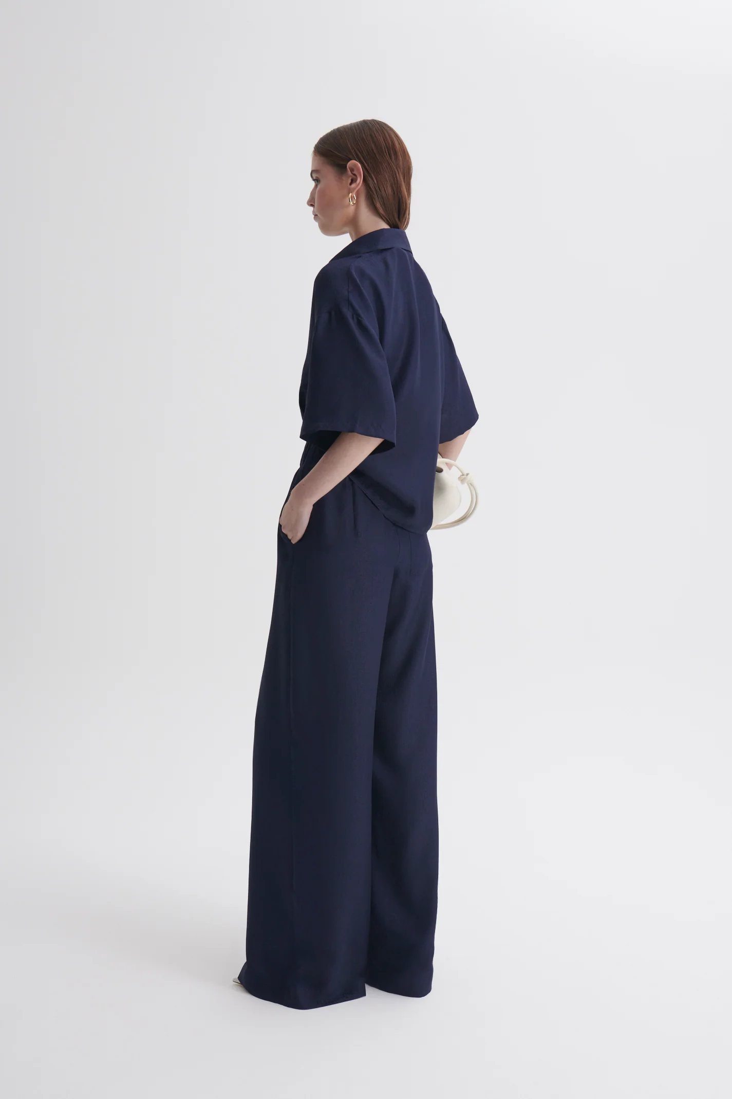 SILK JACQUARD CROP SHIRT - Image 6