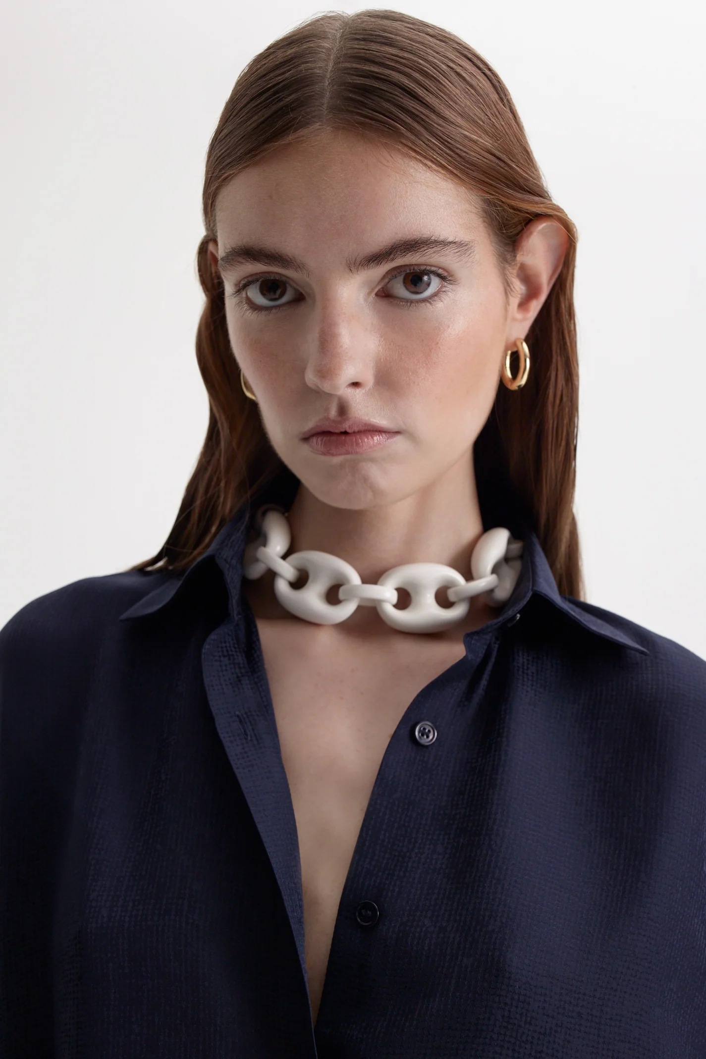 SILK JACQUARD CROP SHIRT - Image 8