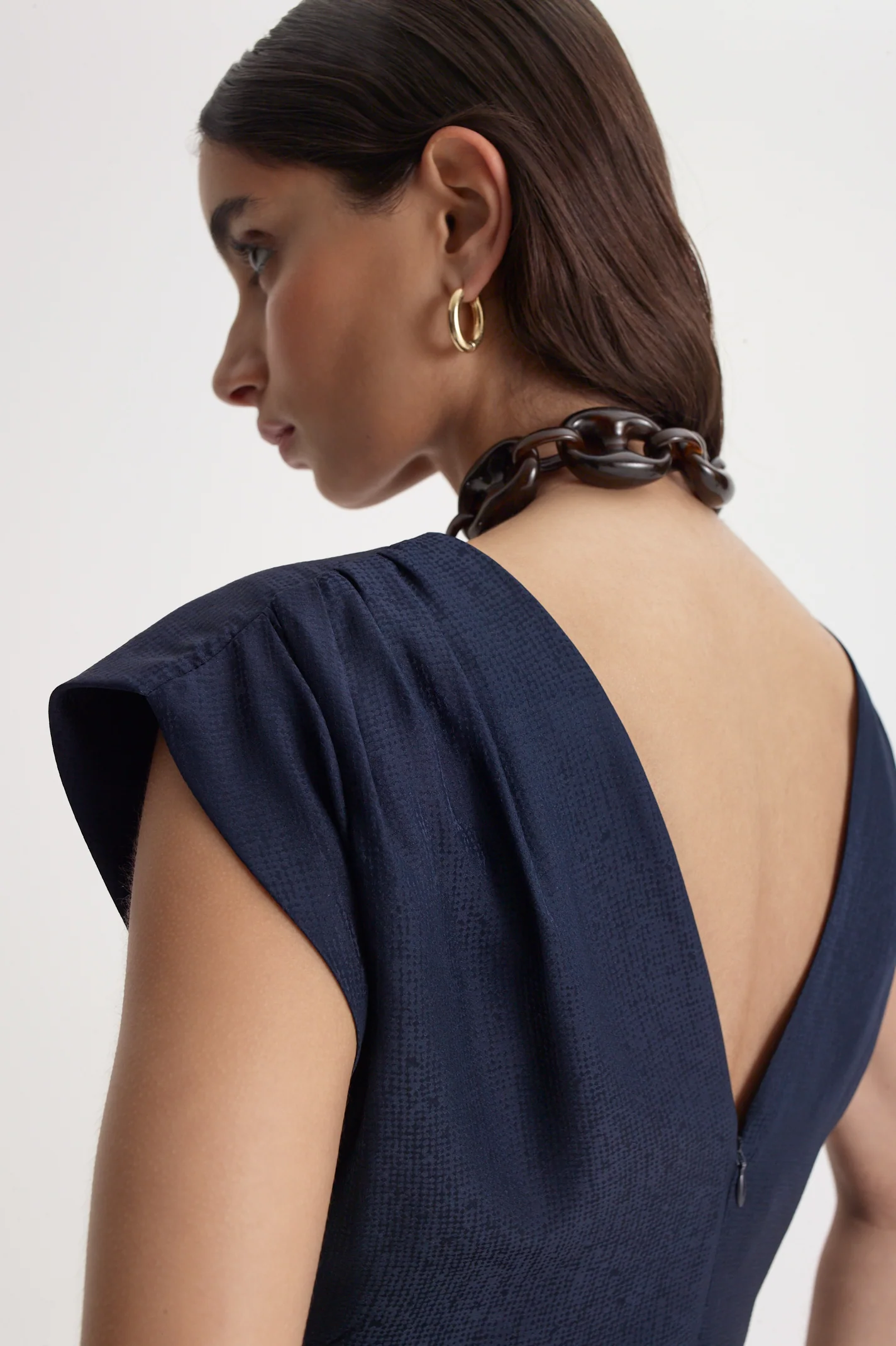 SILK JACQUARD DRESS - Image 8