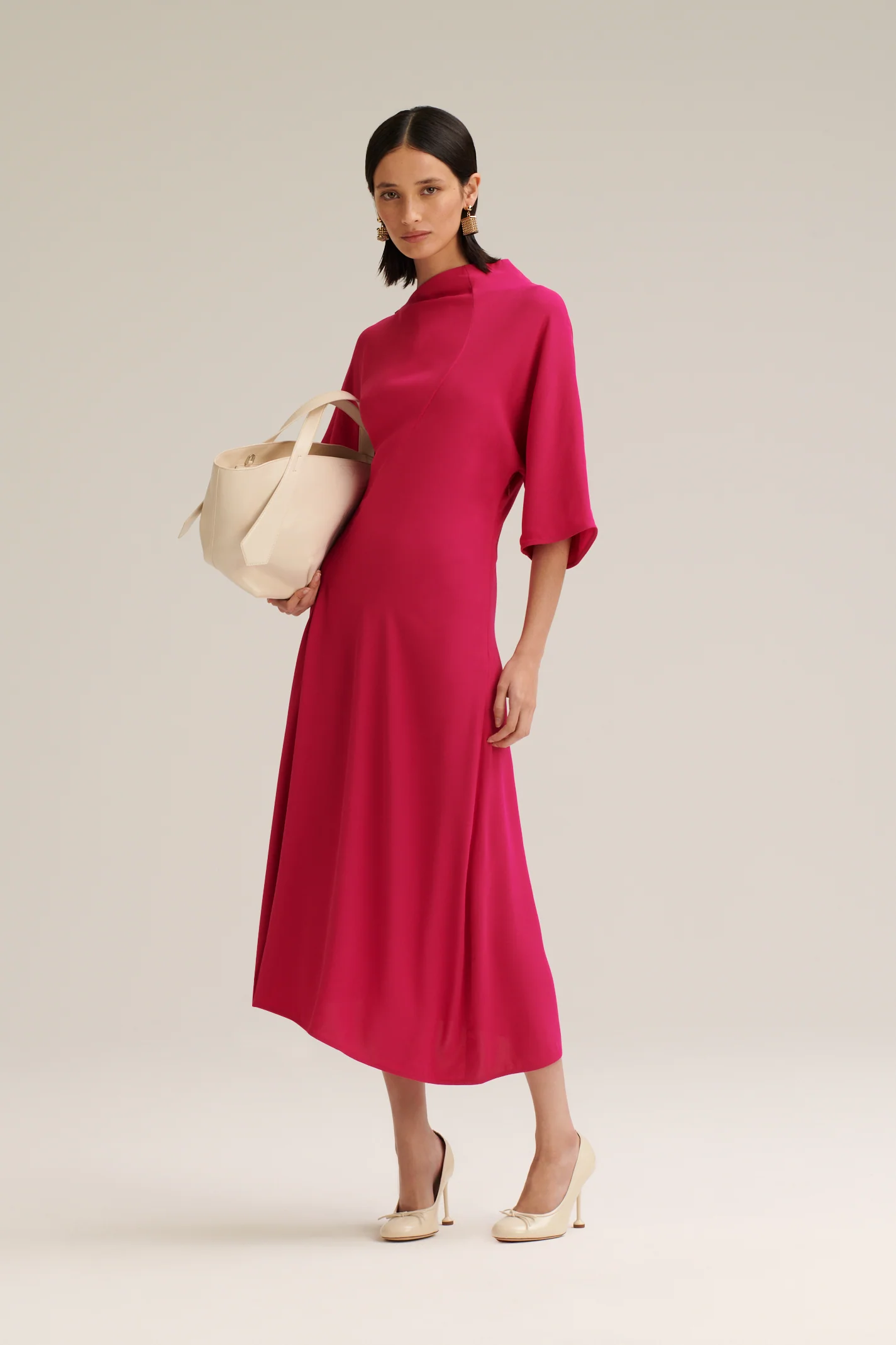 SOFT DRAPED DRESS - Image 4