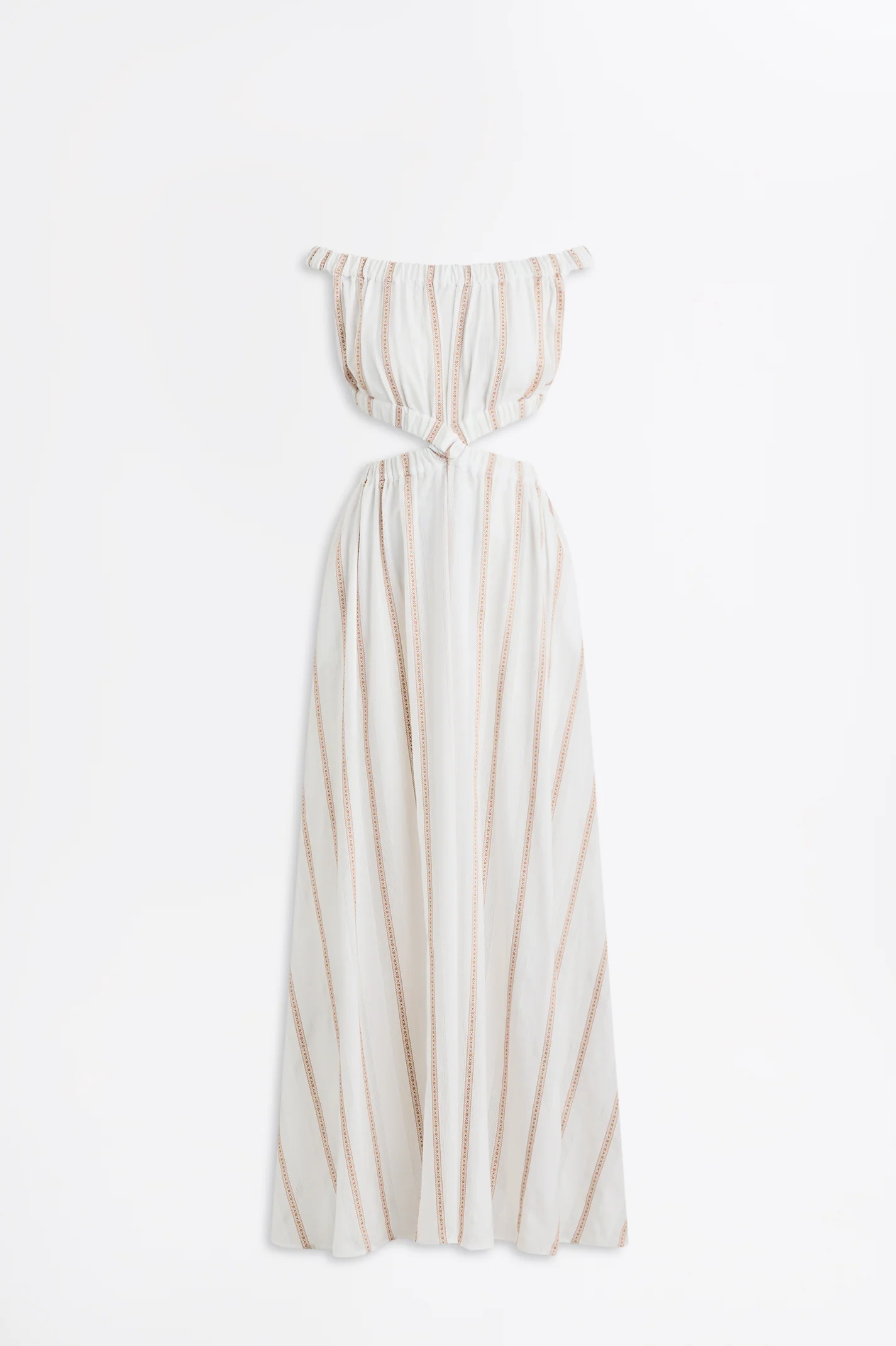 STRIPE BRAIDED GATHERED DRESS - Image 2