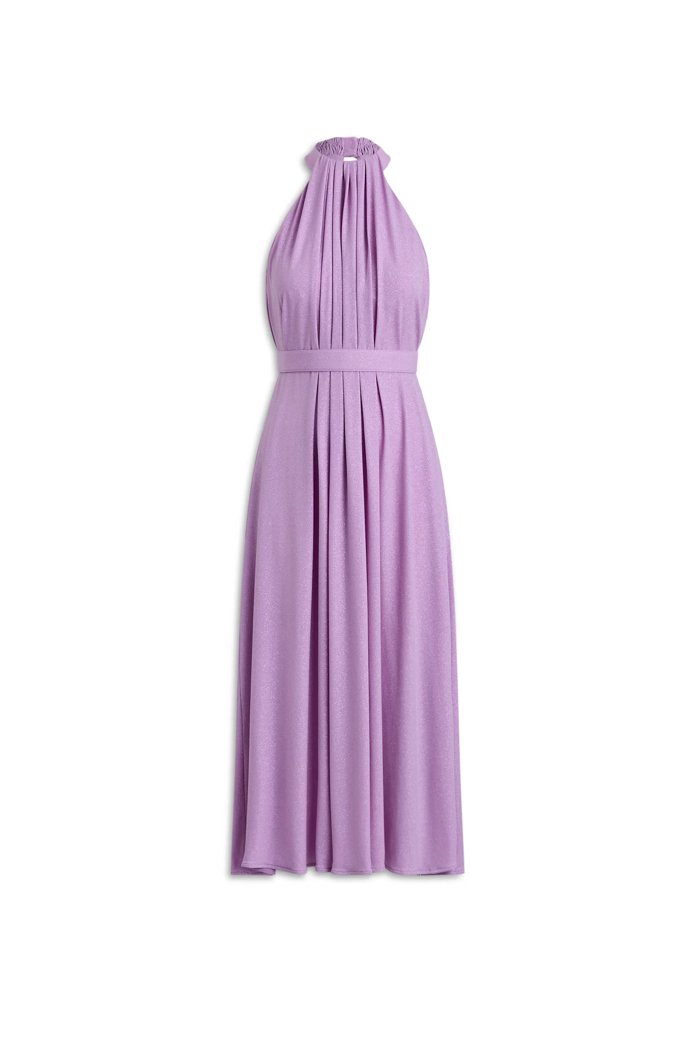 TINSEL TURBAN NECK GOWN