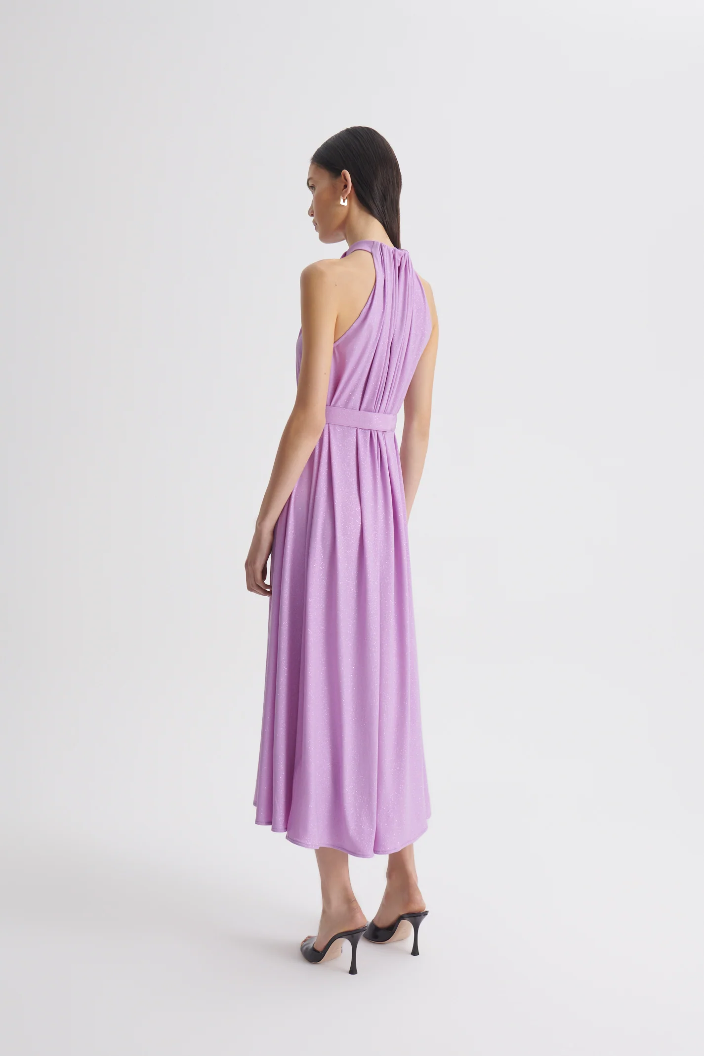 TINSEL TURBAN NECK GOWN - Image 6